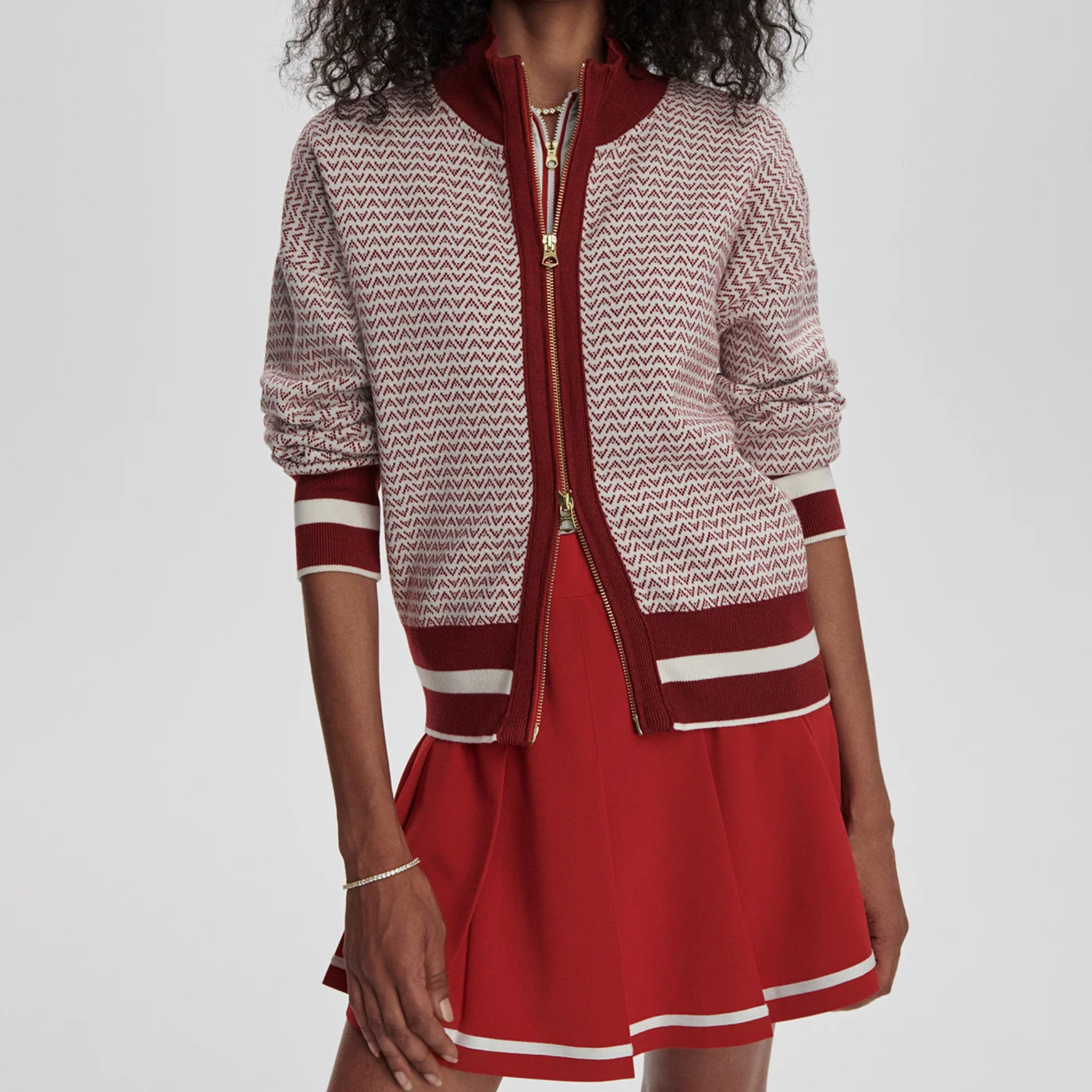 Walter Knit Jacket | Red Dahlia