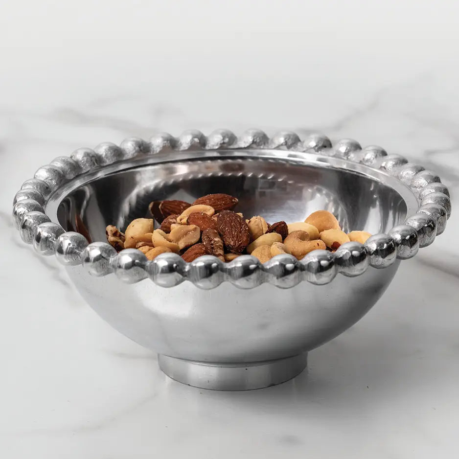 Beaded Silver Bowl