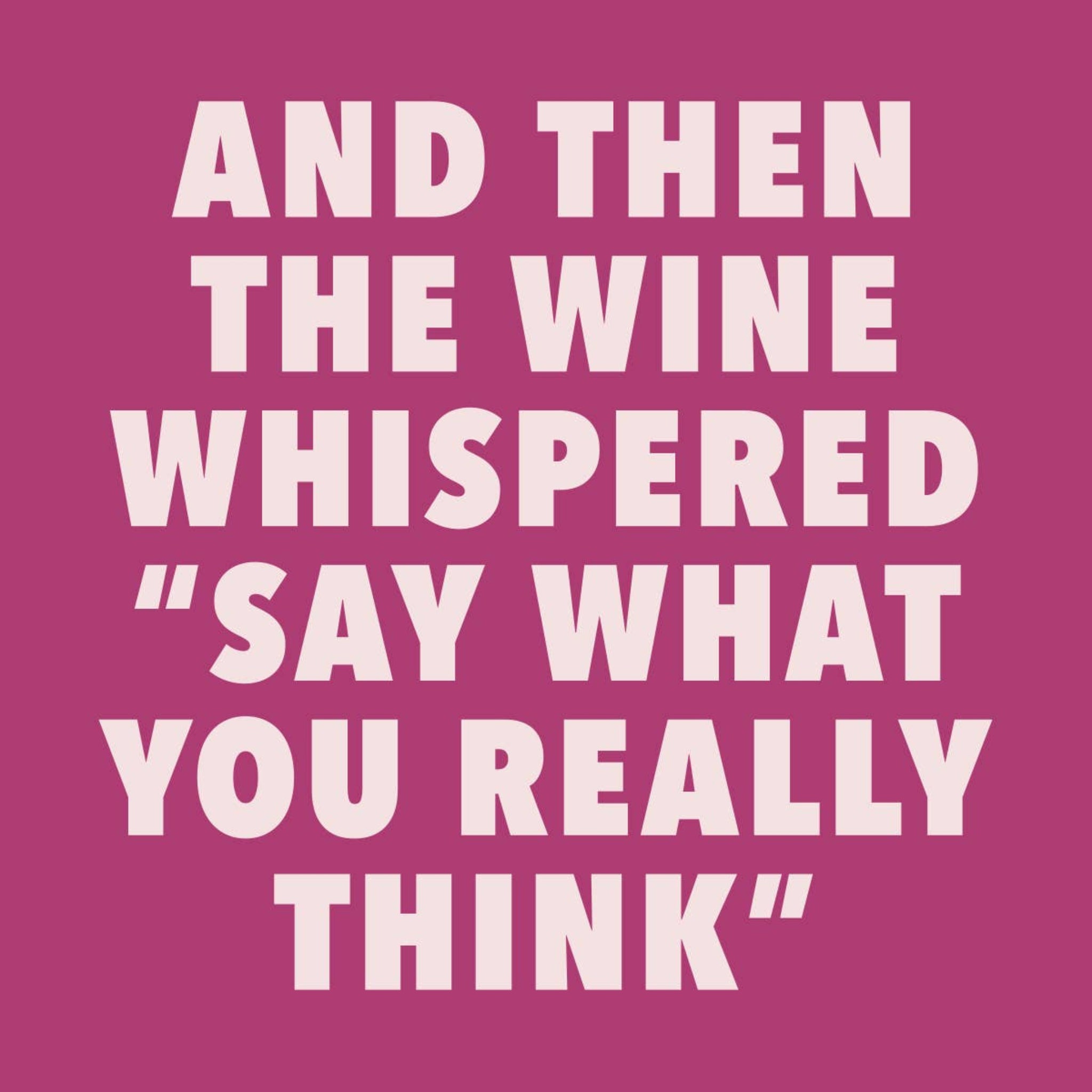 Funny Cocktail Napkins – "What You Really Think"