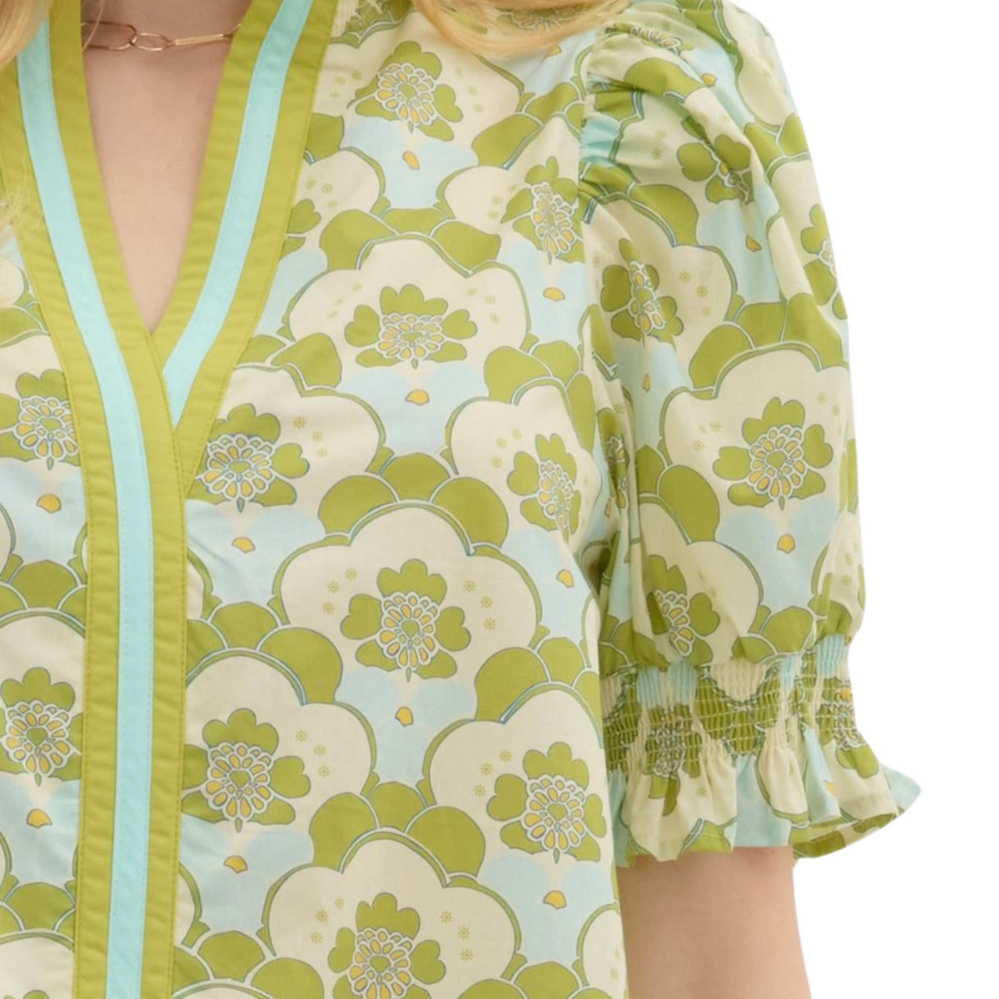 Multicolor Abstract Print Pullover Top