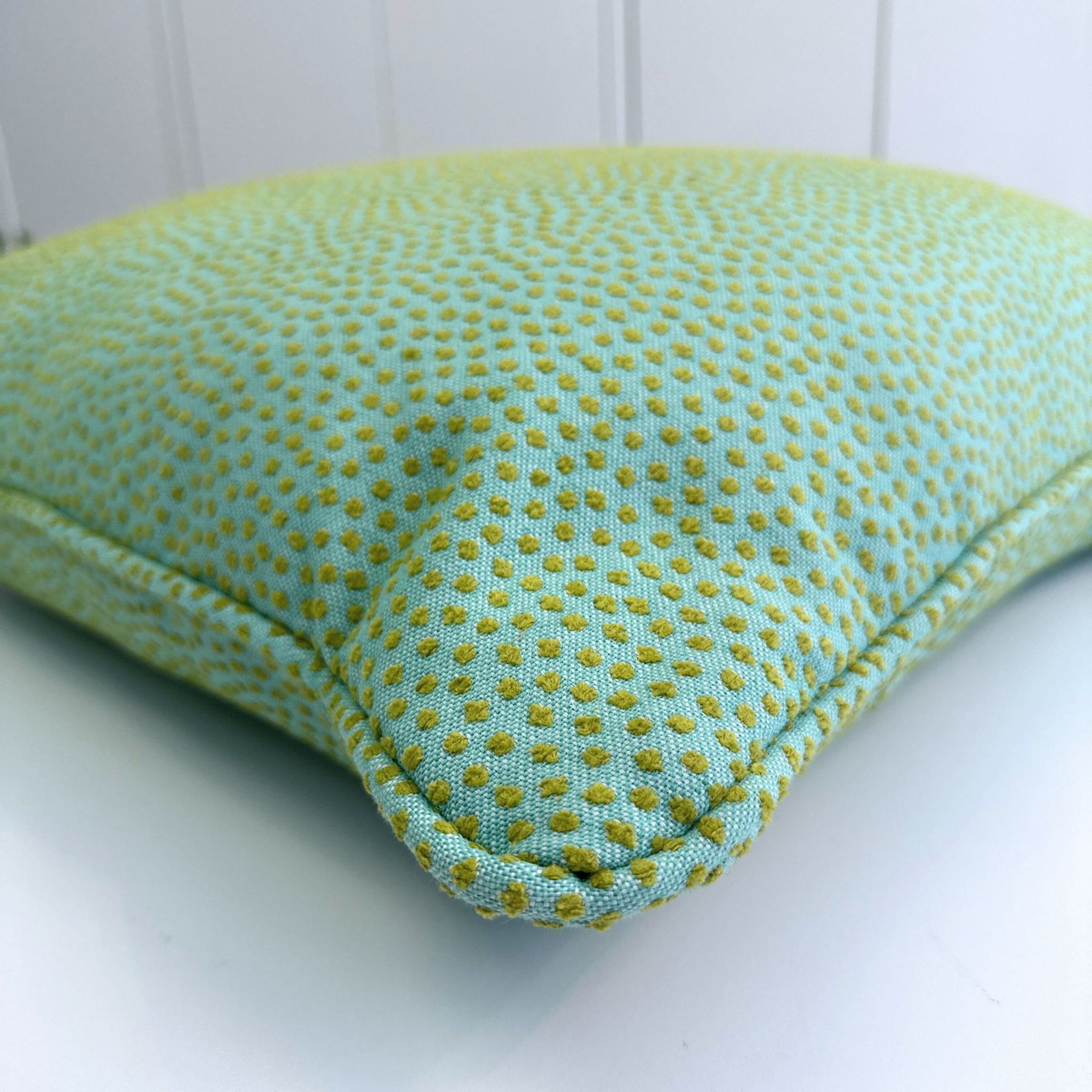 Green Onaga Spotted Accent Pillow | 22"x22"
