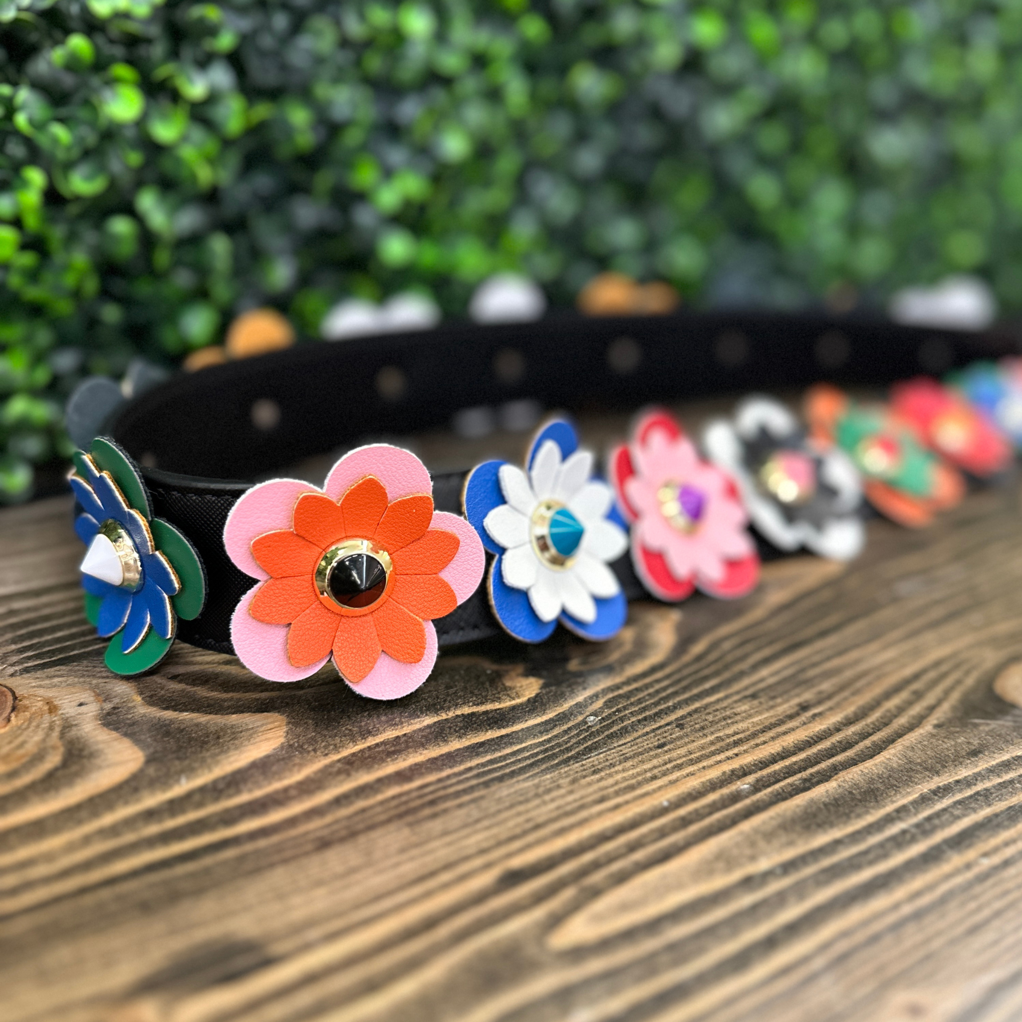 Flower Multi Colored Handbag Strap