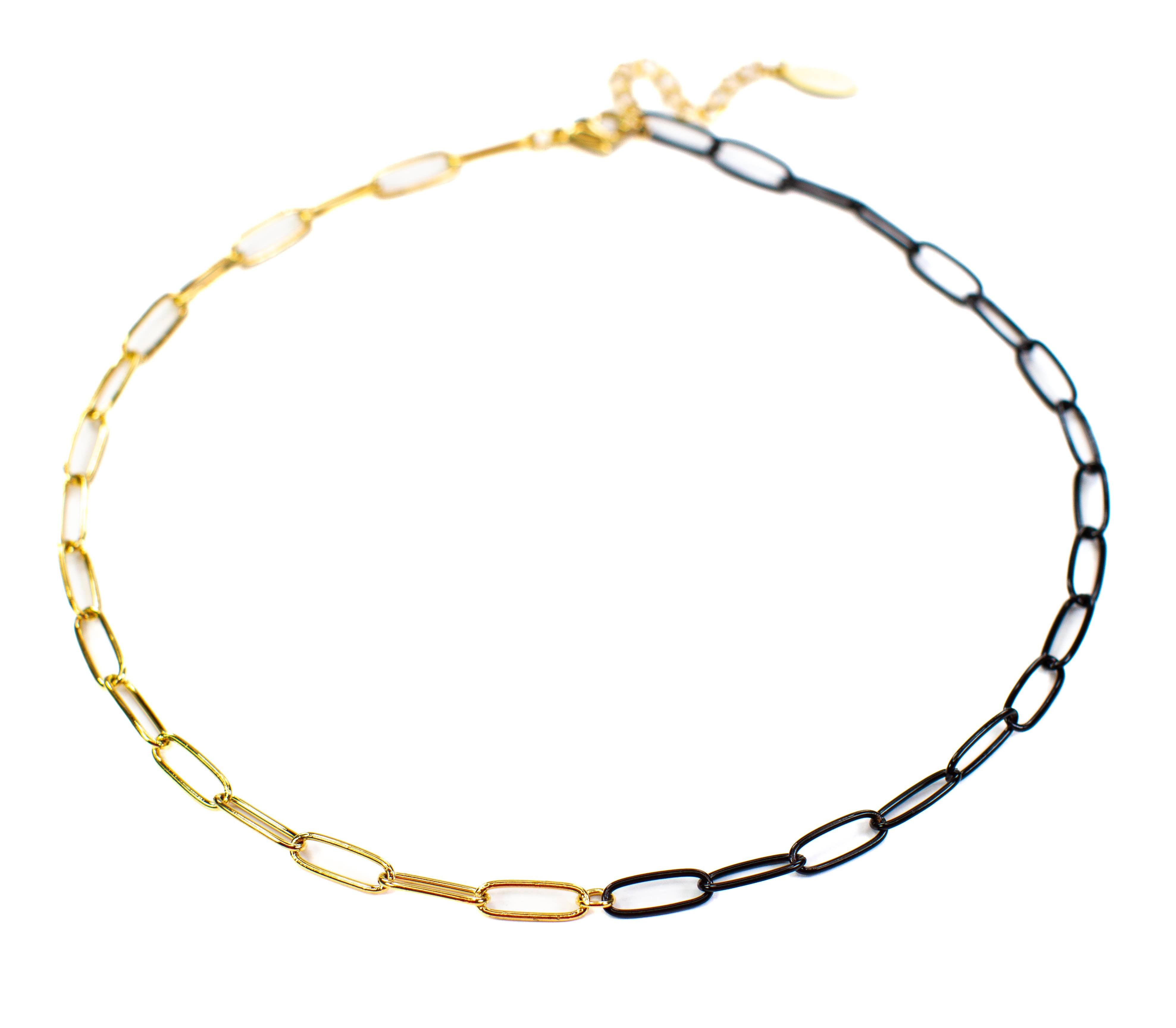 Paperclip Gold Chain Link Necklace
