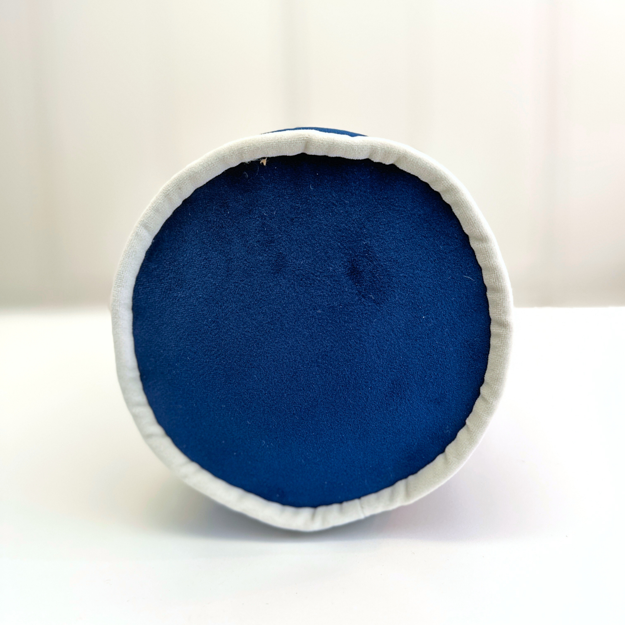 Navy Posh Roll Pillow | 21"x7"