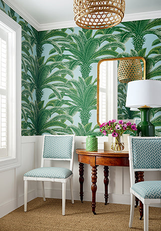 Queen Palm Thibaut Wallpaper - Double Roll