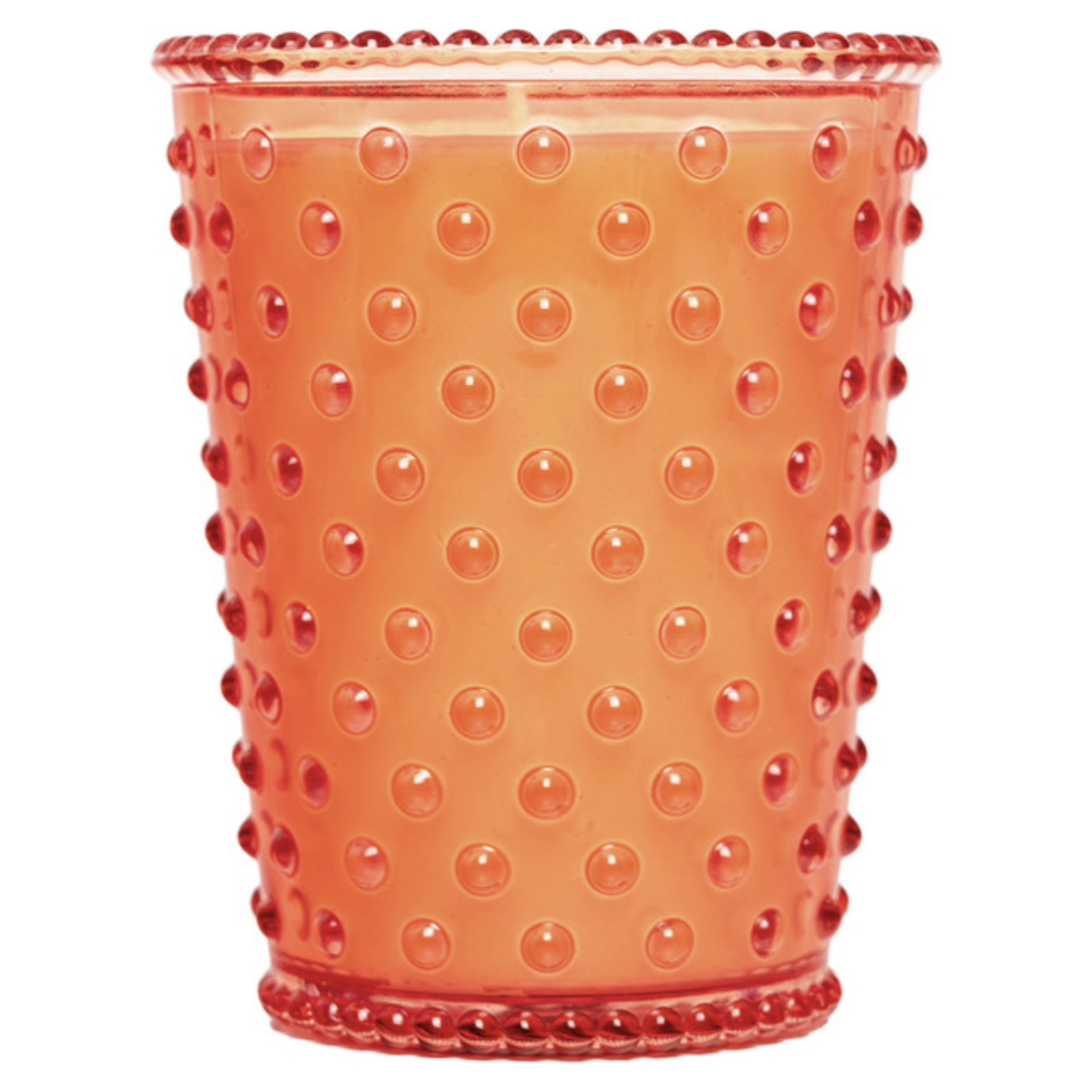 Guava Hobnail Glass Candle | 16 oz
