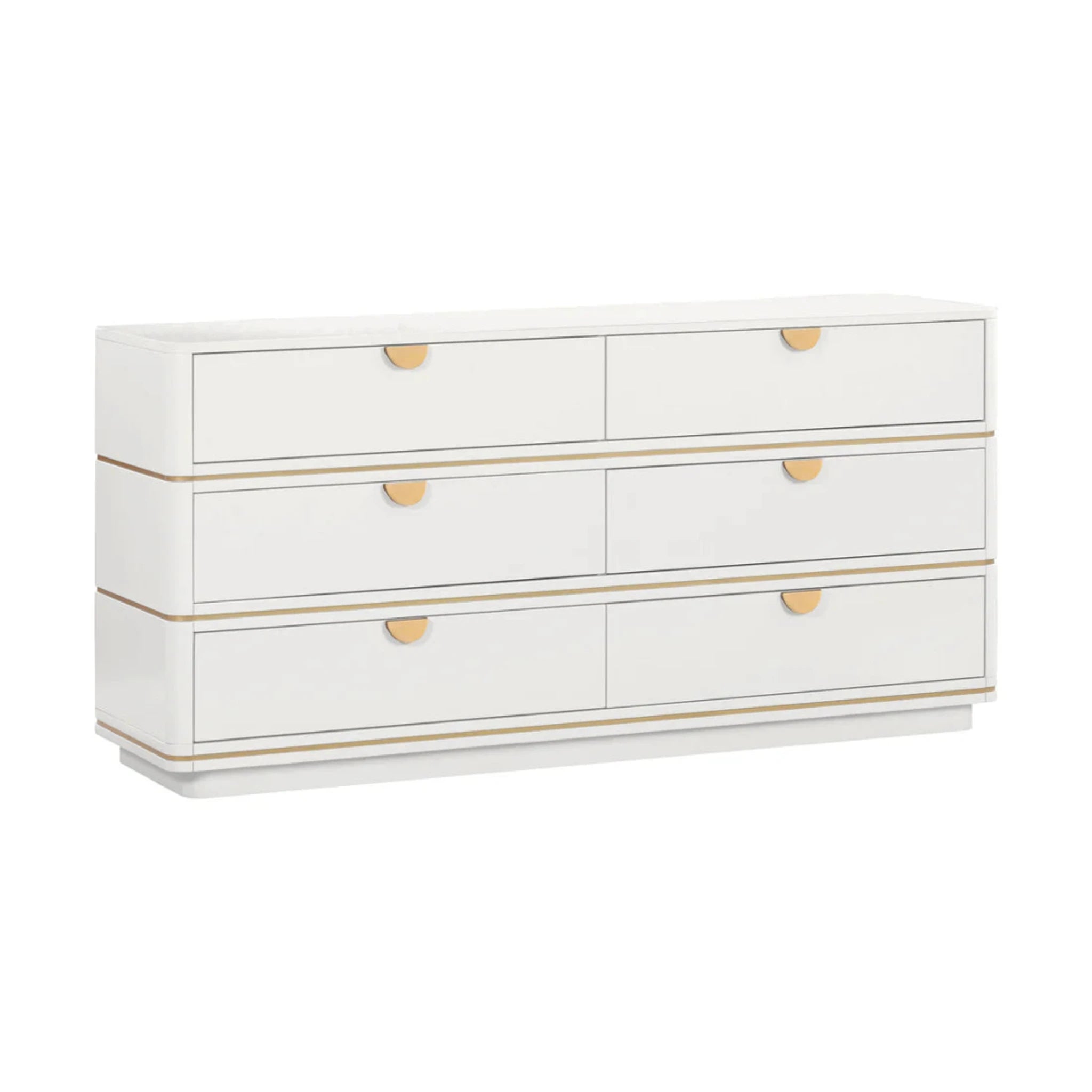 Julieta 6 Drawer Dresser | Cream
