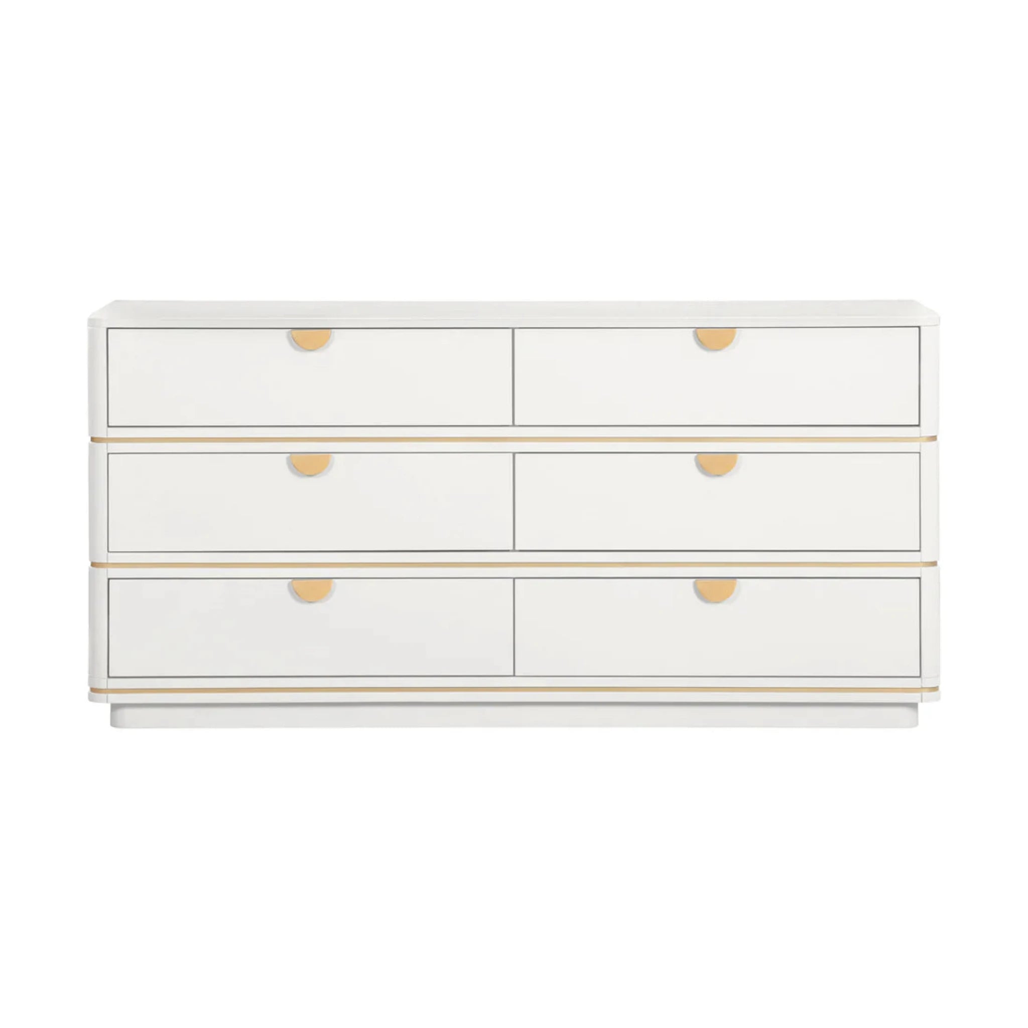 Julieta 6 Drawer Dresser | Cream
