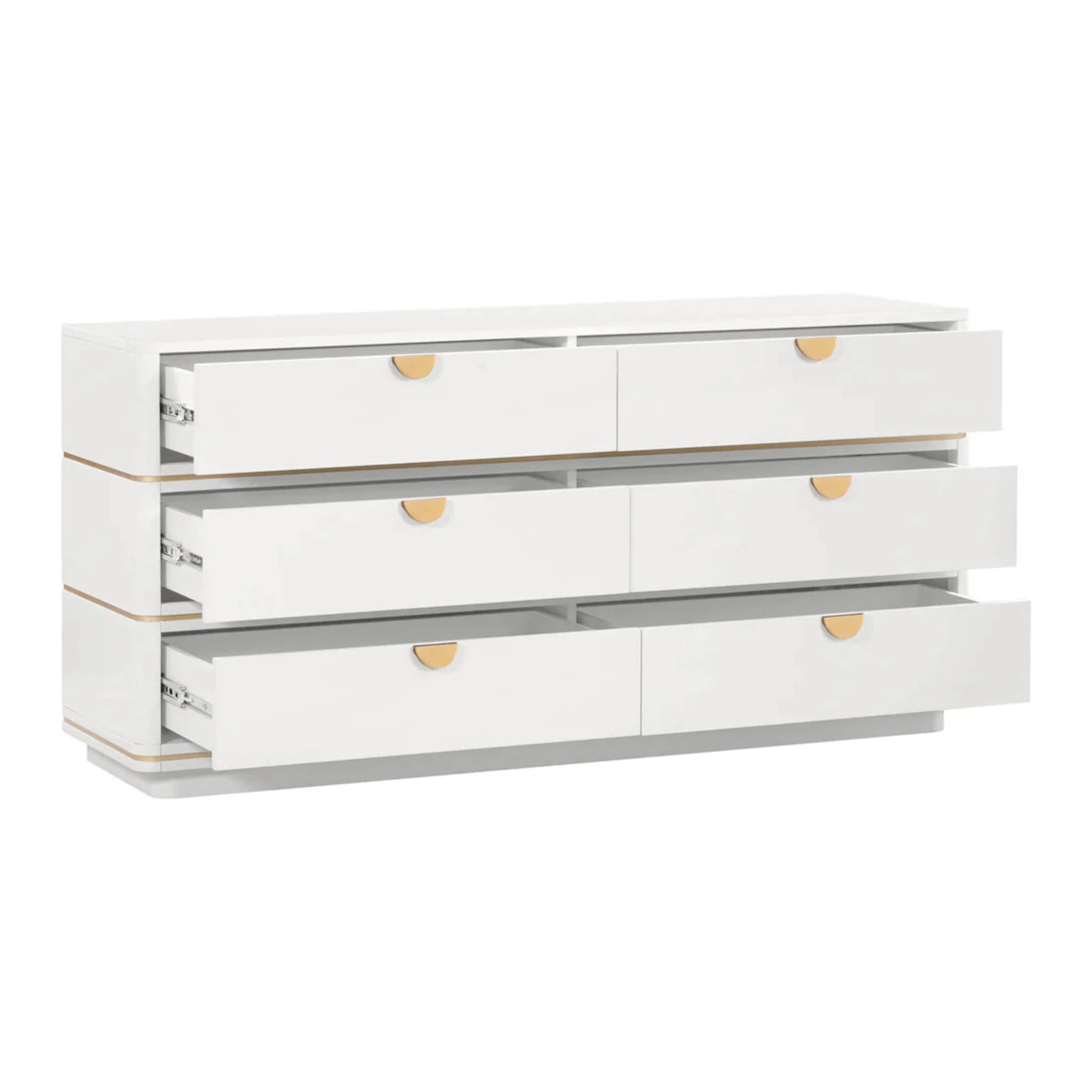 Julieta 6 Drawer Dresser | Cream