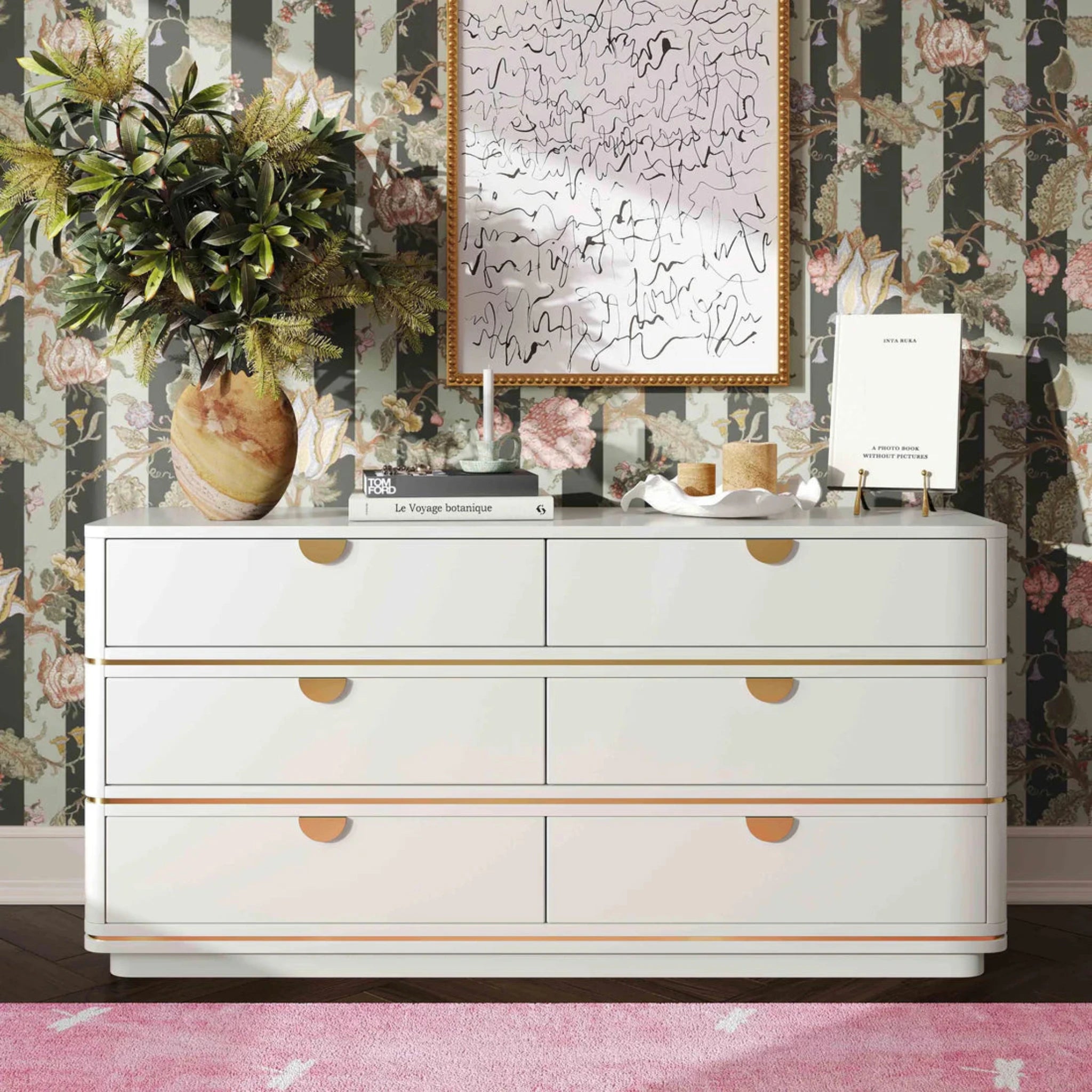 Julieta 6 Drawer Dresser | Cream