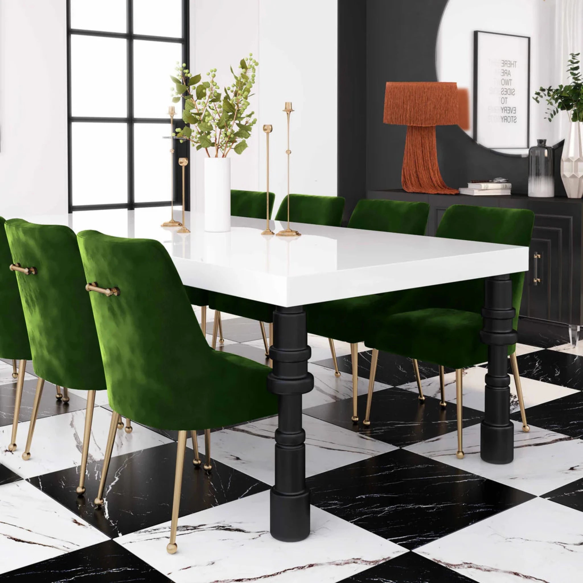 Beatrix Velvet Chair | Green
