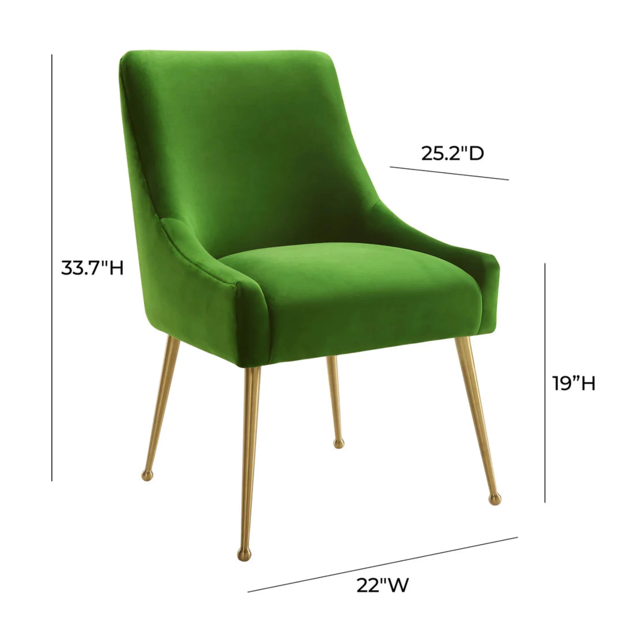 Beatrix Velvet Chair | Green