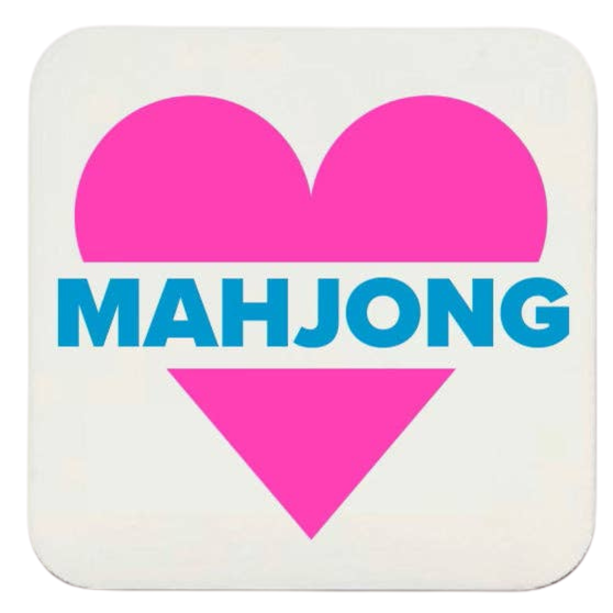 "Heart Mahjong" Coasters