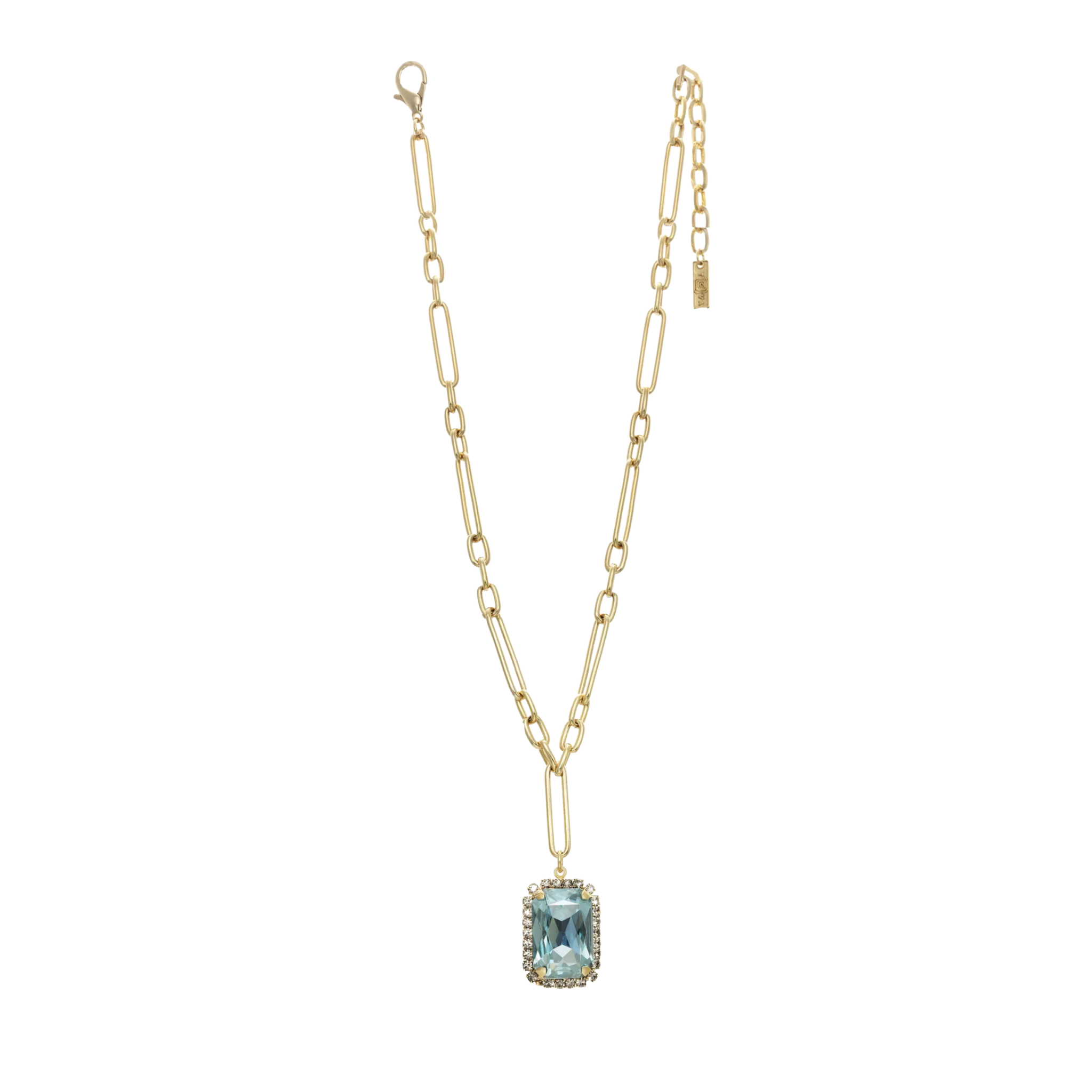 Mini Soleil Necklace | Aqua Champagne
