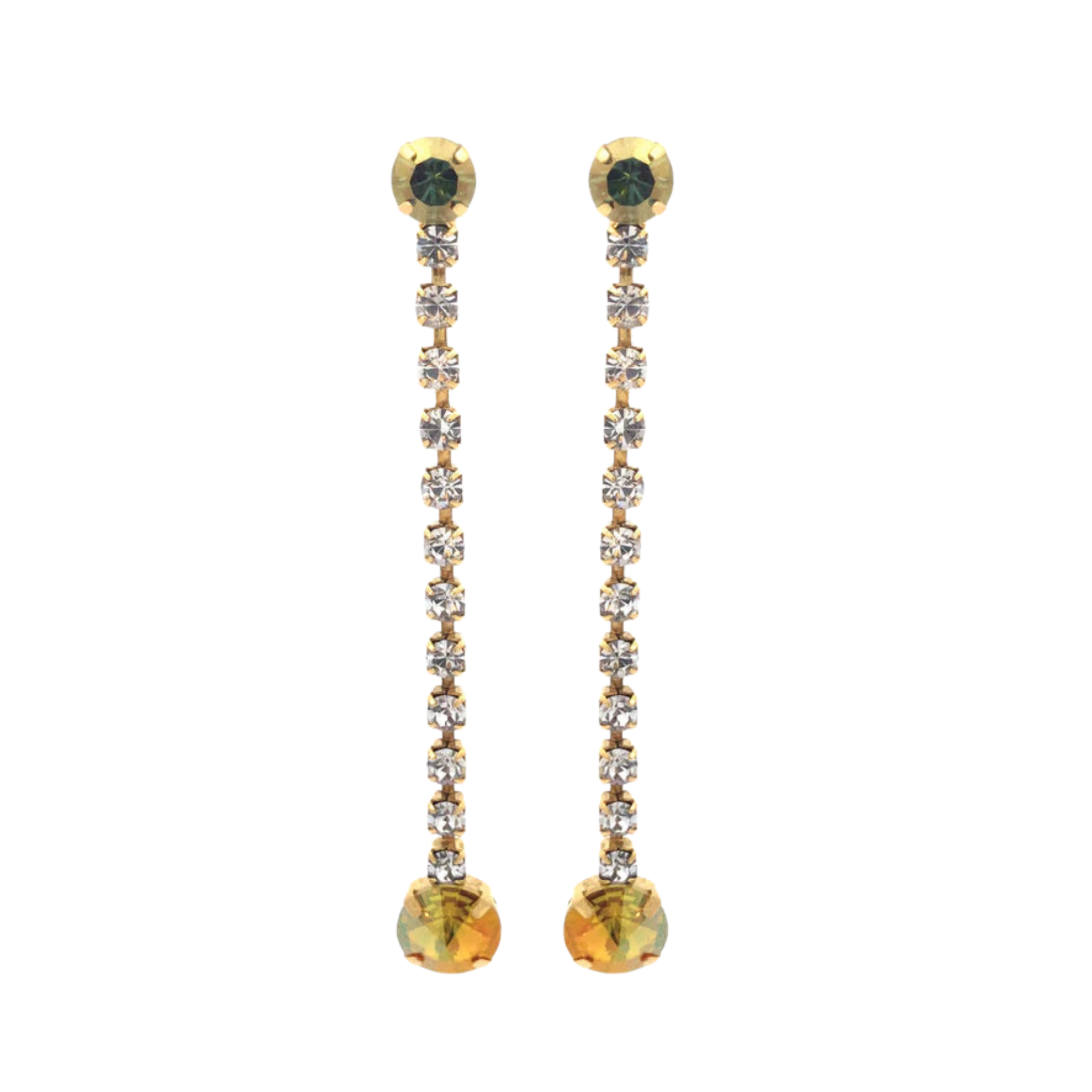 Aliza Earrings | Citrus Lime Brandy