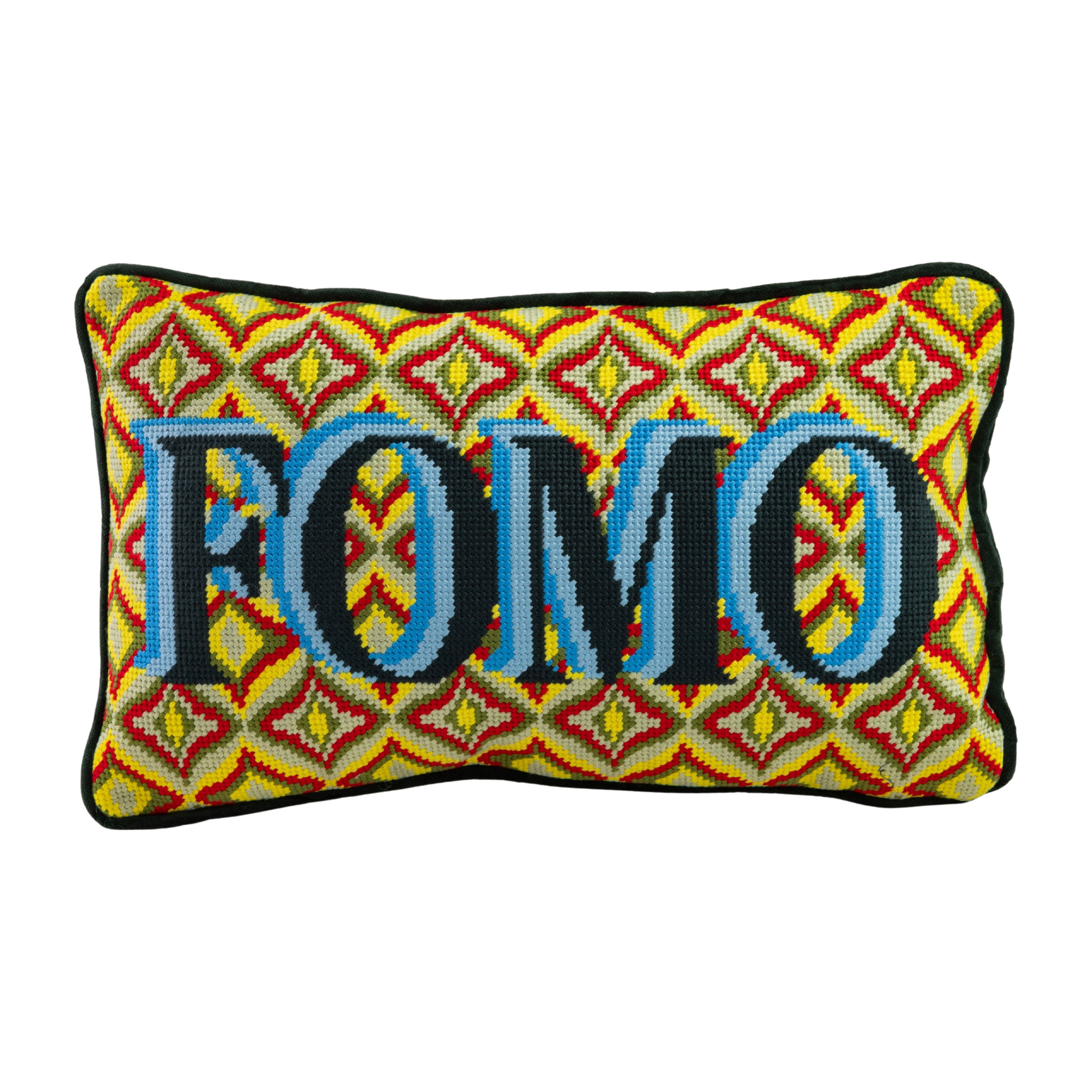 FOMO Needlepoint Pillow