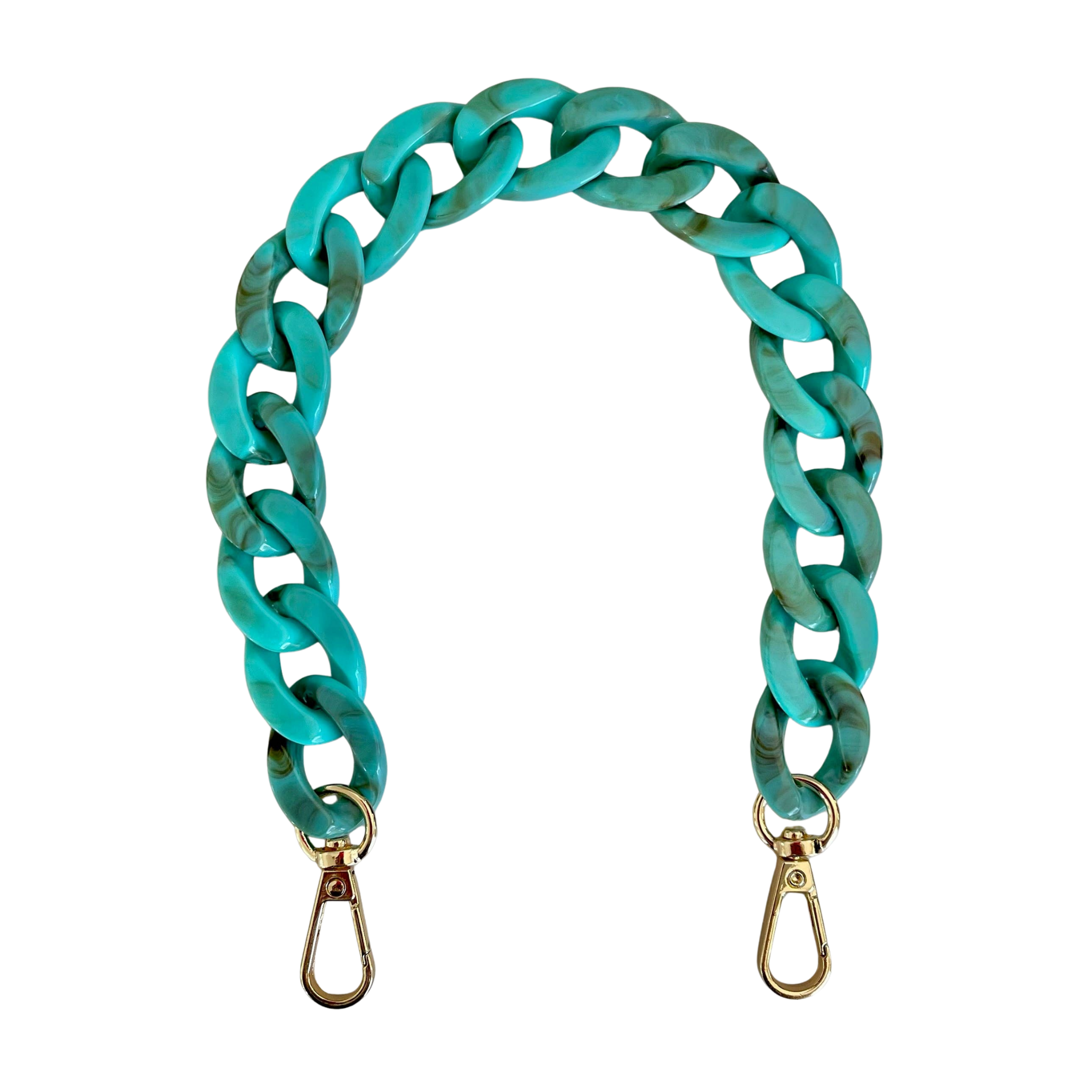 Acrylic Chain Bag Strap | Turquoise