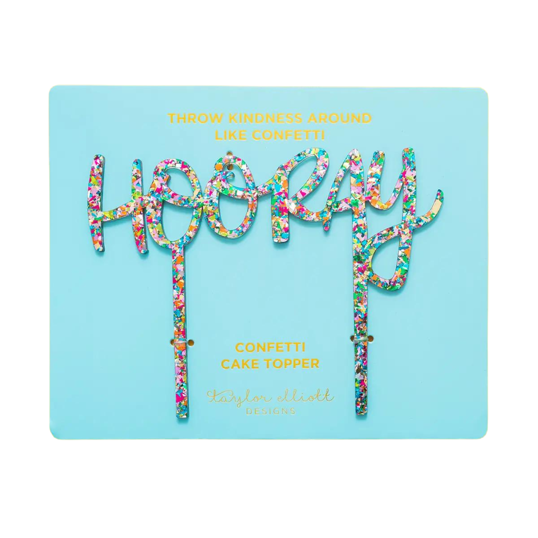 Hooray Cake Topper