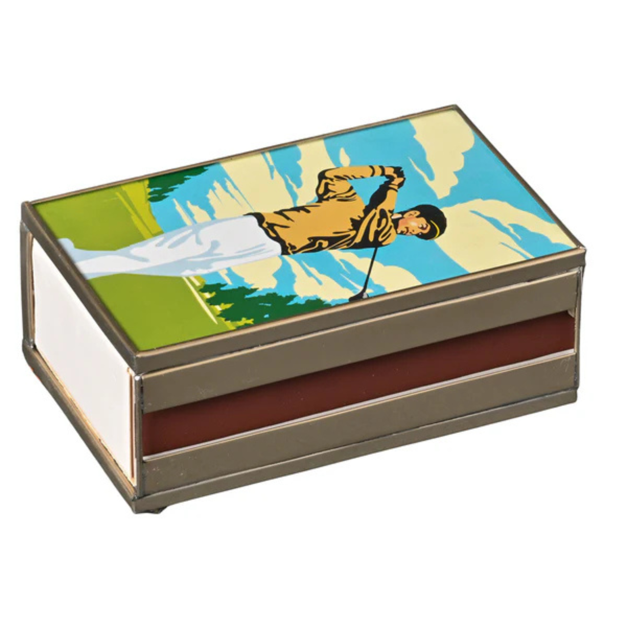 Golfer Matchbox Cover