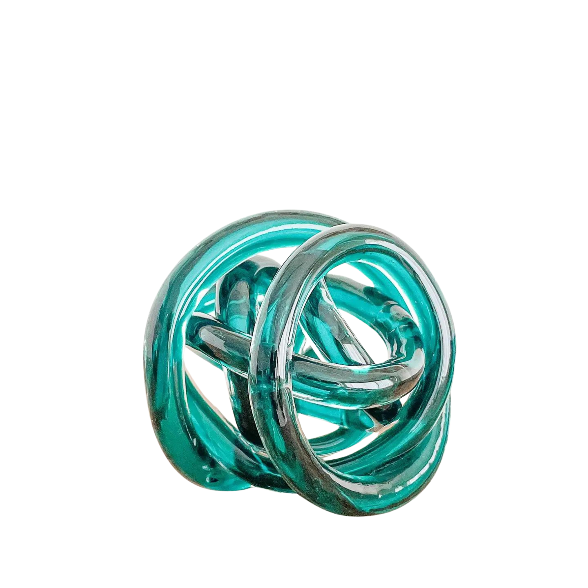 Dark Green Glass Knot