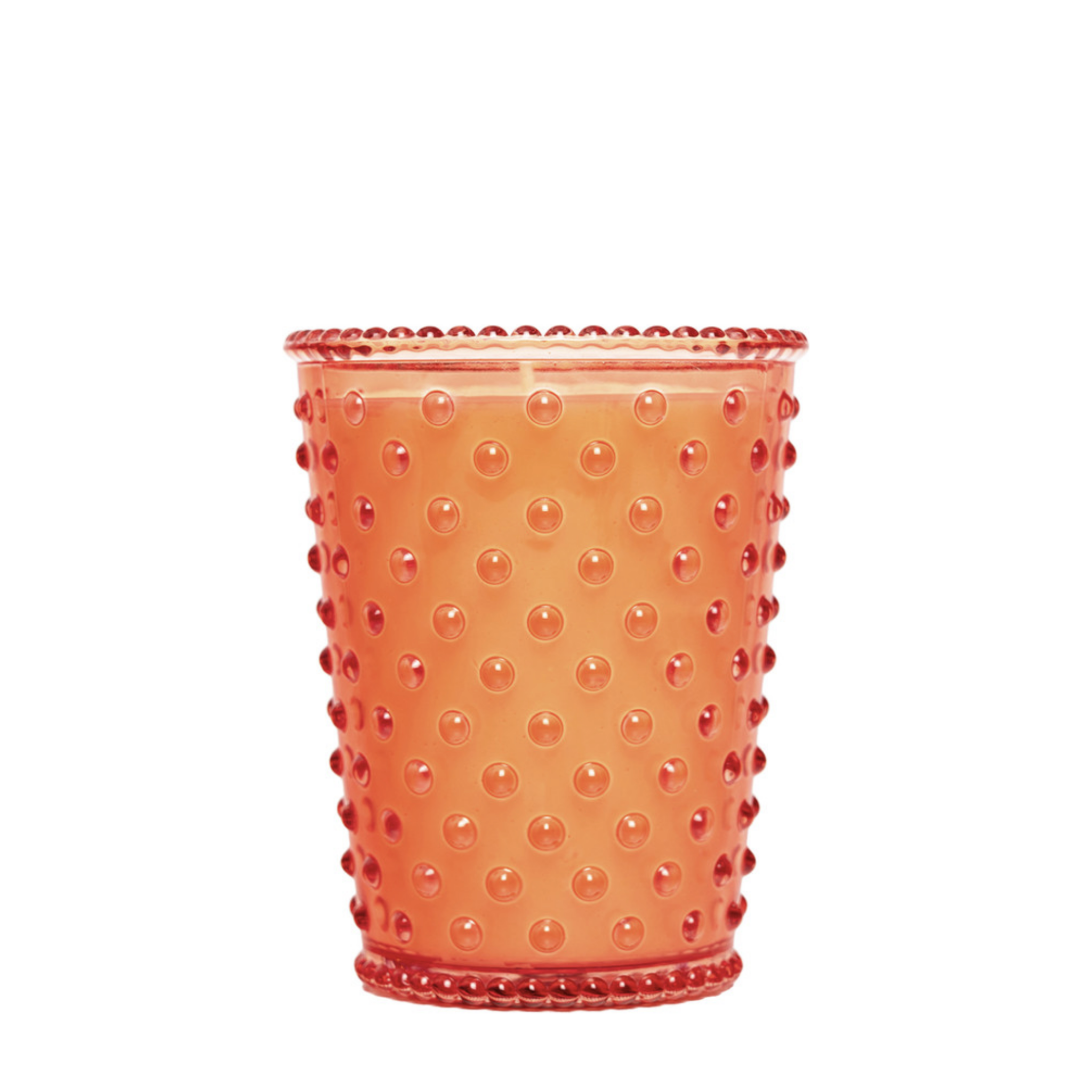 Guava Hobnail Glass Candle | 16 oz