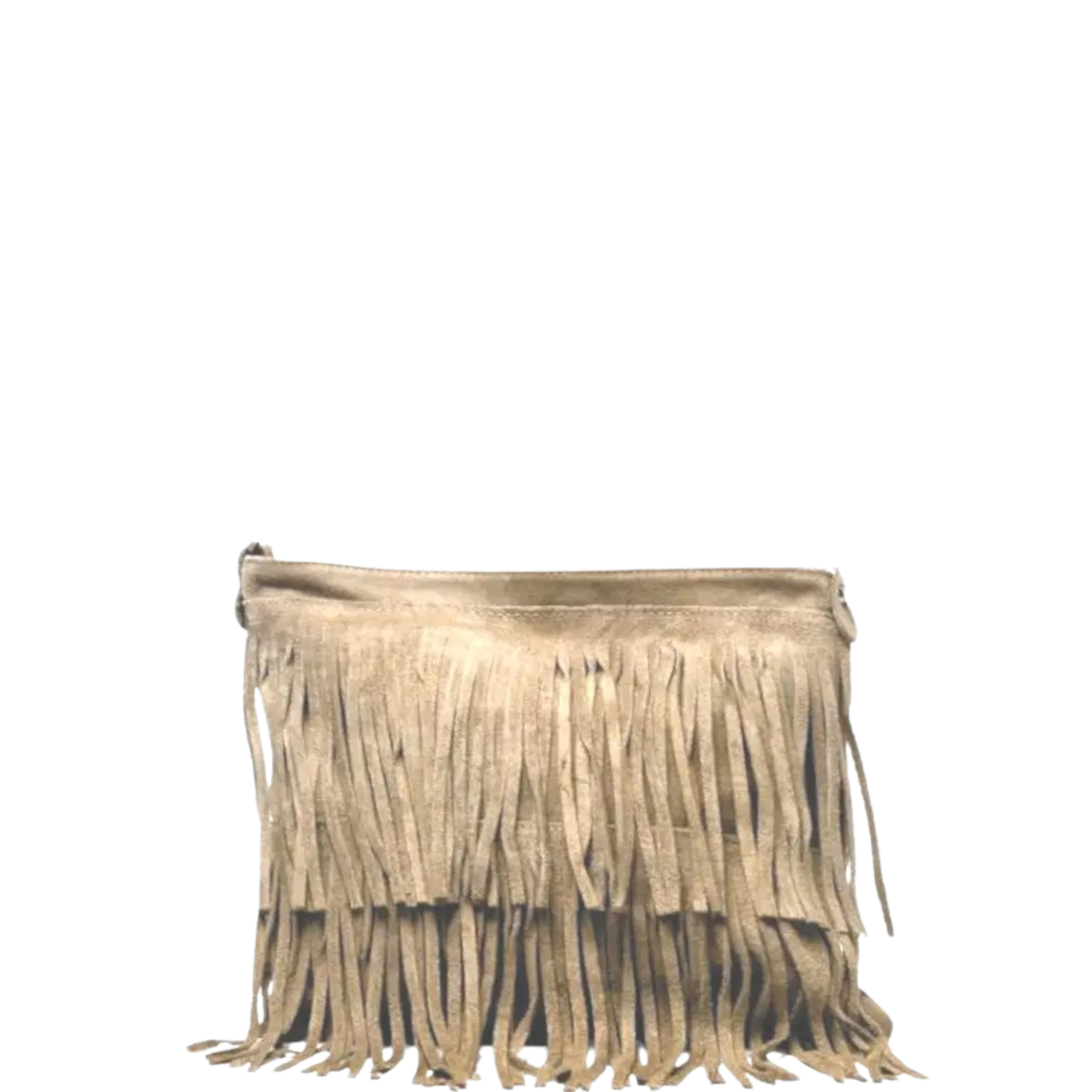 Cascada Suede Leather Bag | Beige