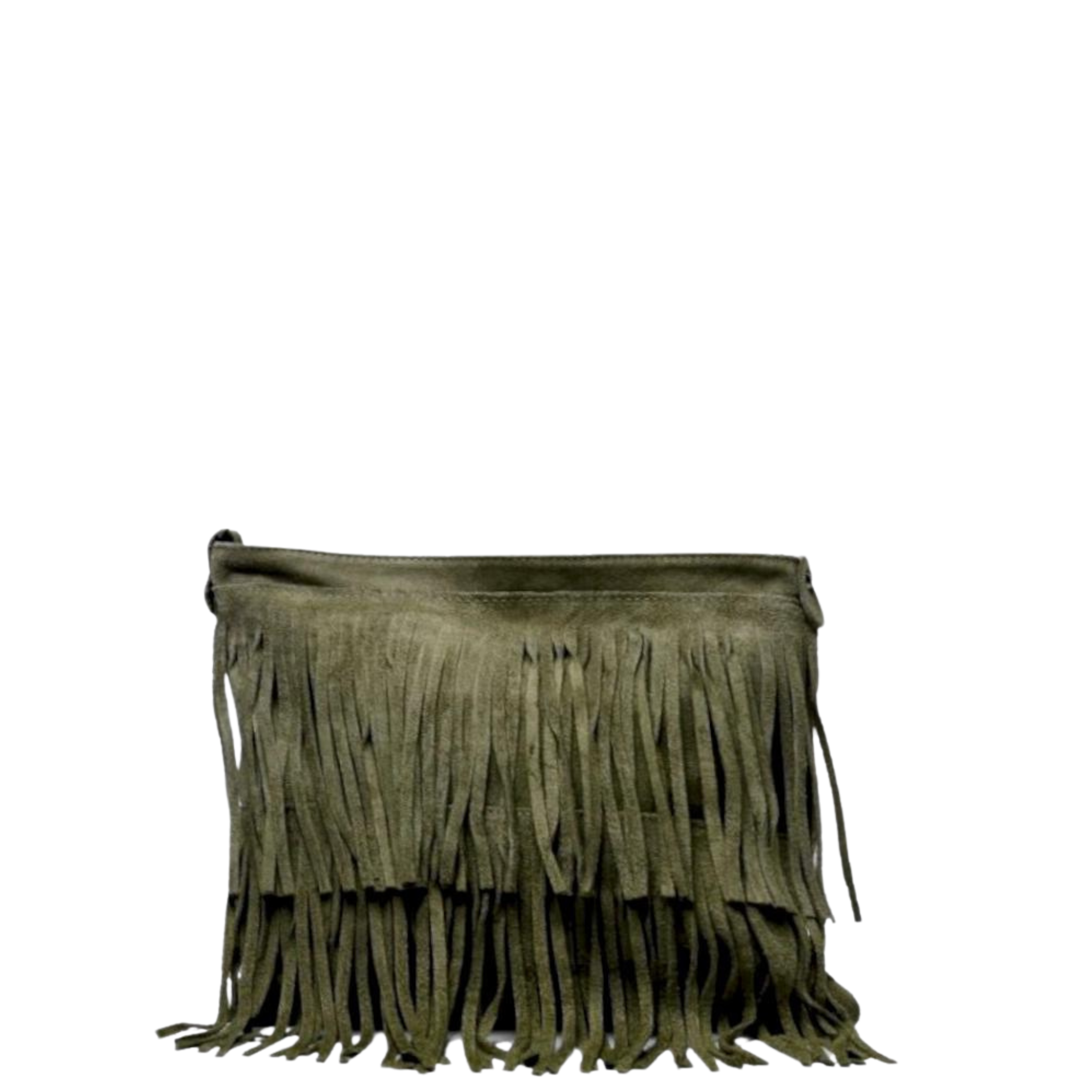 Cascada Suede Leather Bag | Military