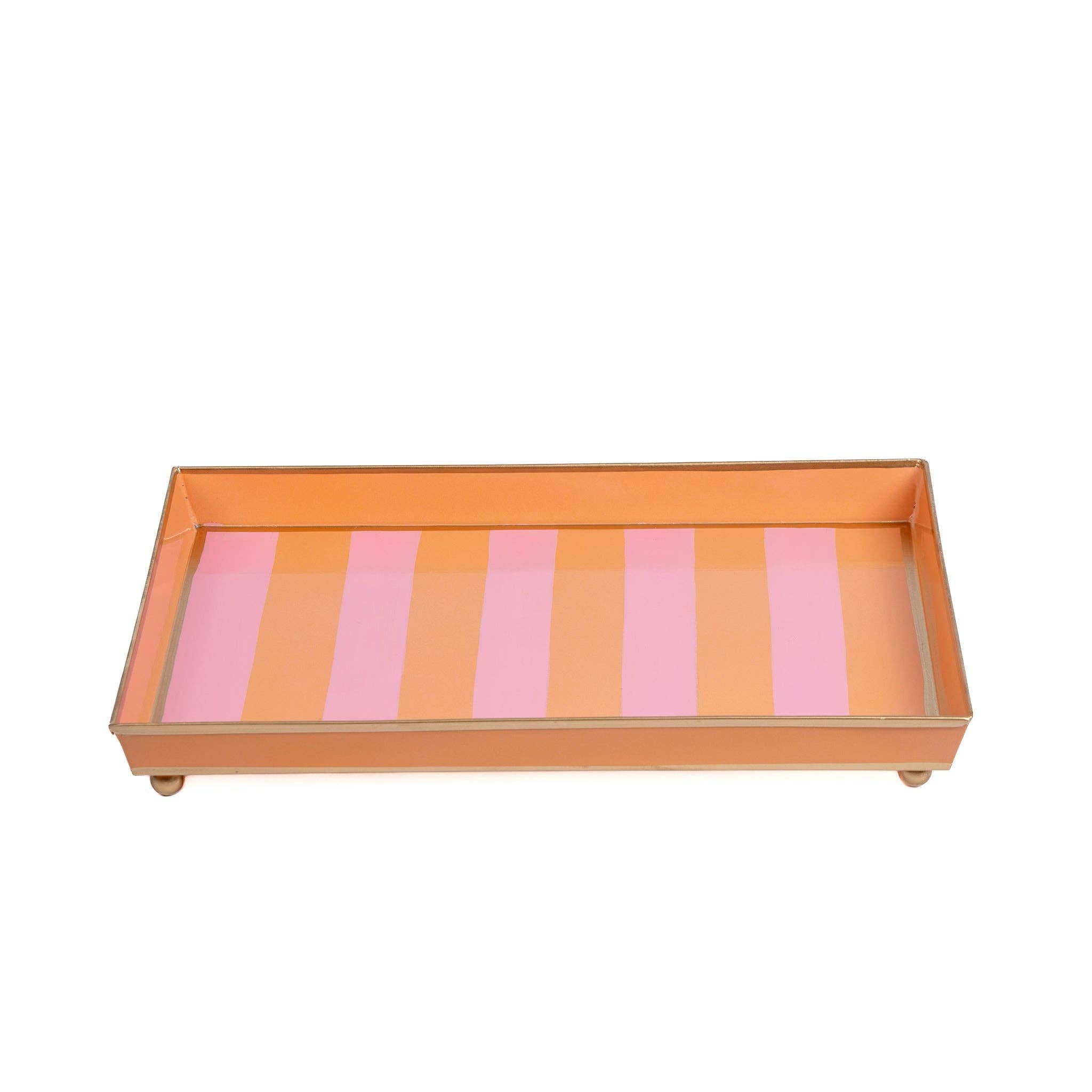 Brushed Stripe Hand Painted Oliver Tray