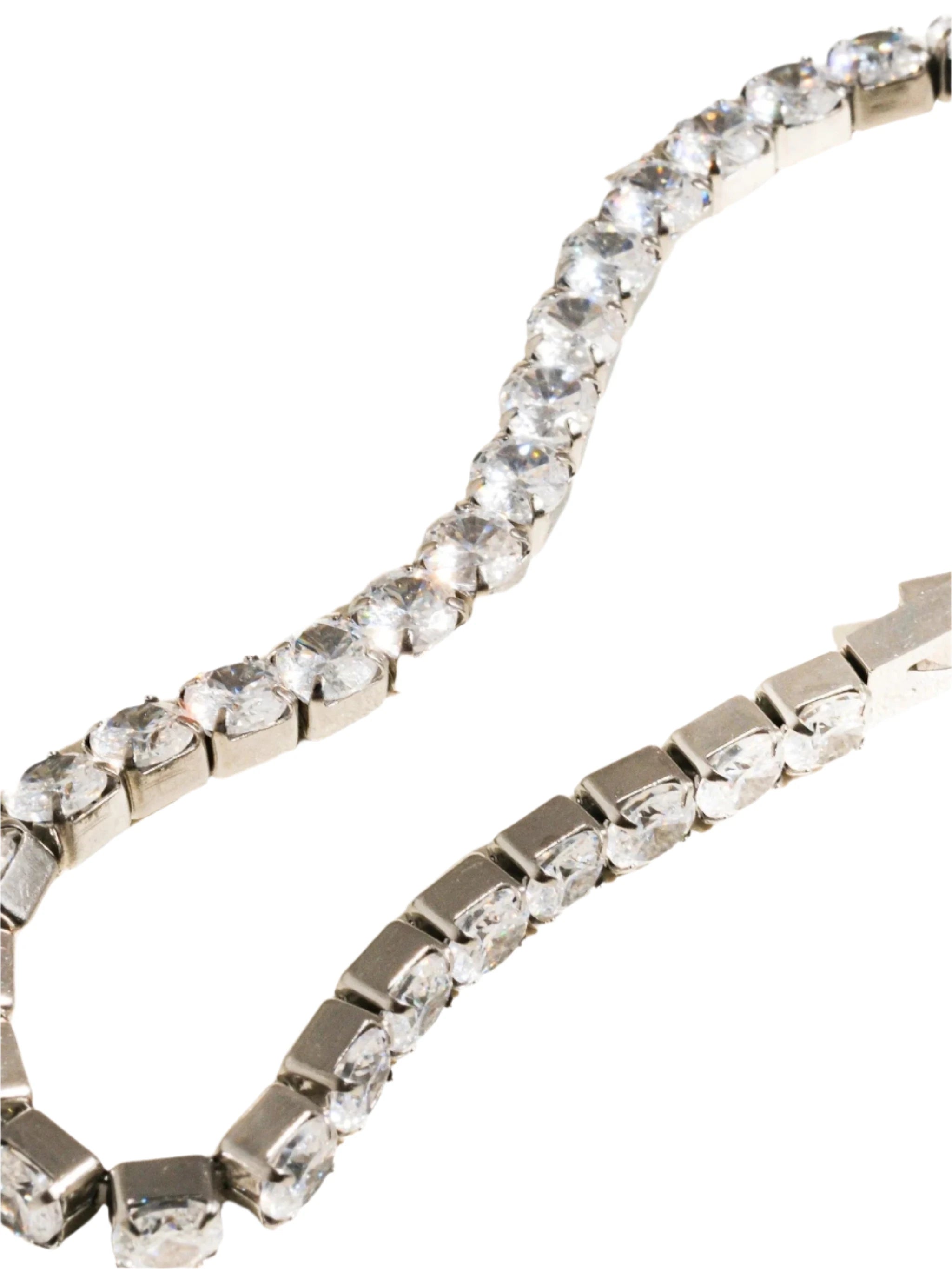 René Rhinestone Dressy Bracelet | Silver