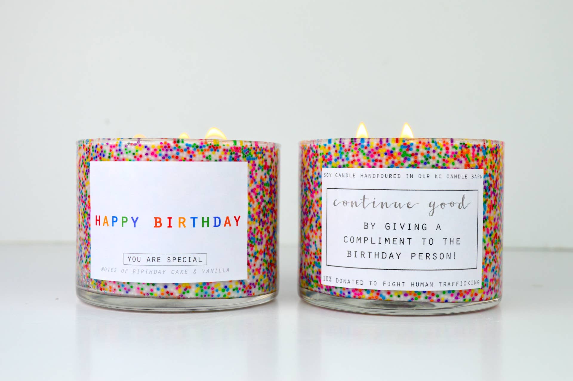 Happy Birthday 3 Wick Candle