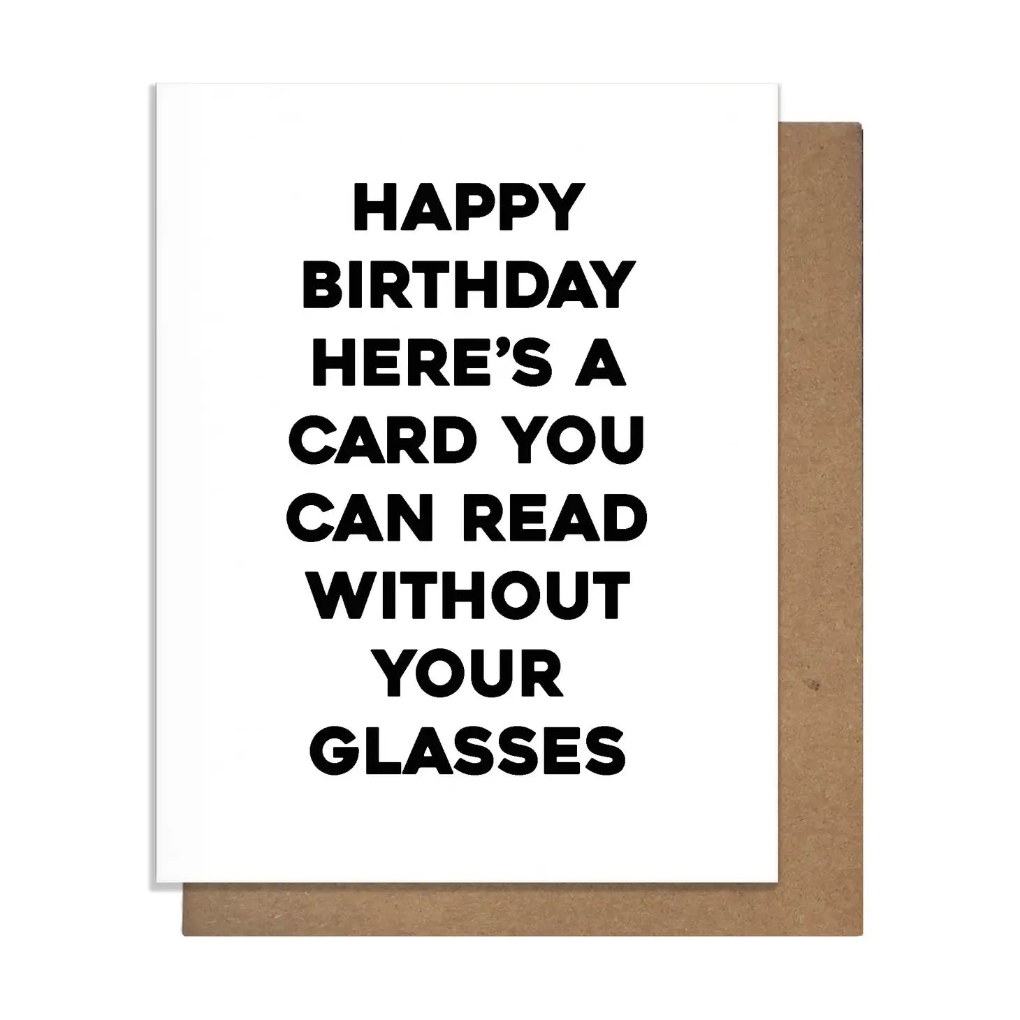Happy Birthday Glasses Card