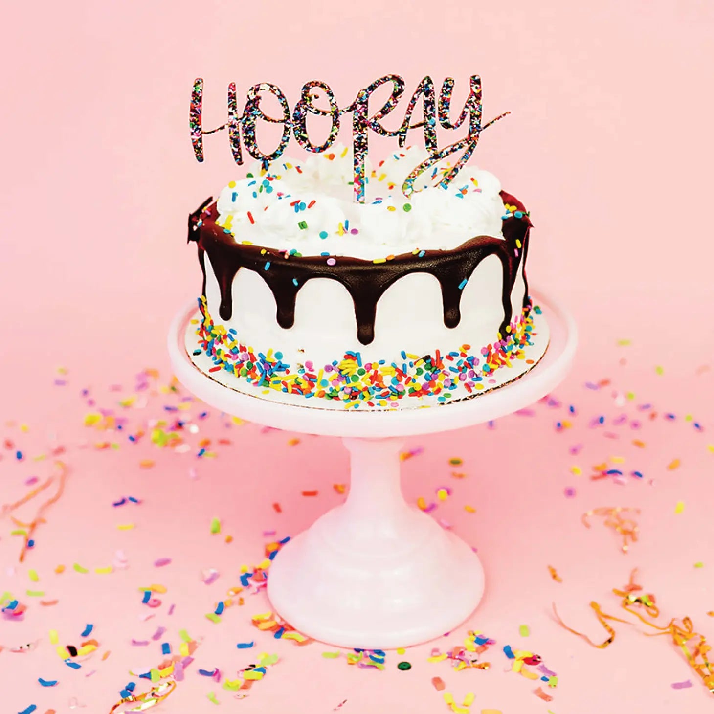 Hooray Cake Topper