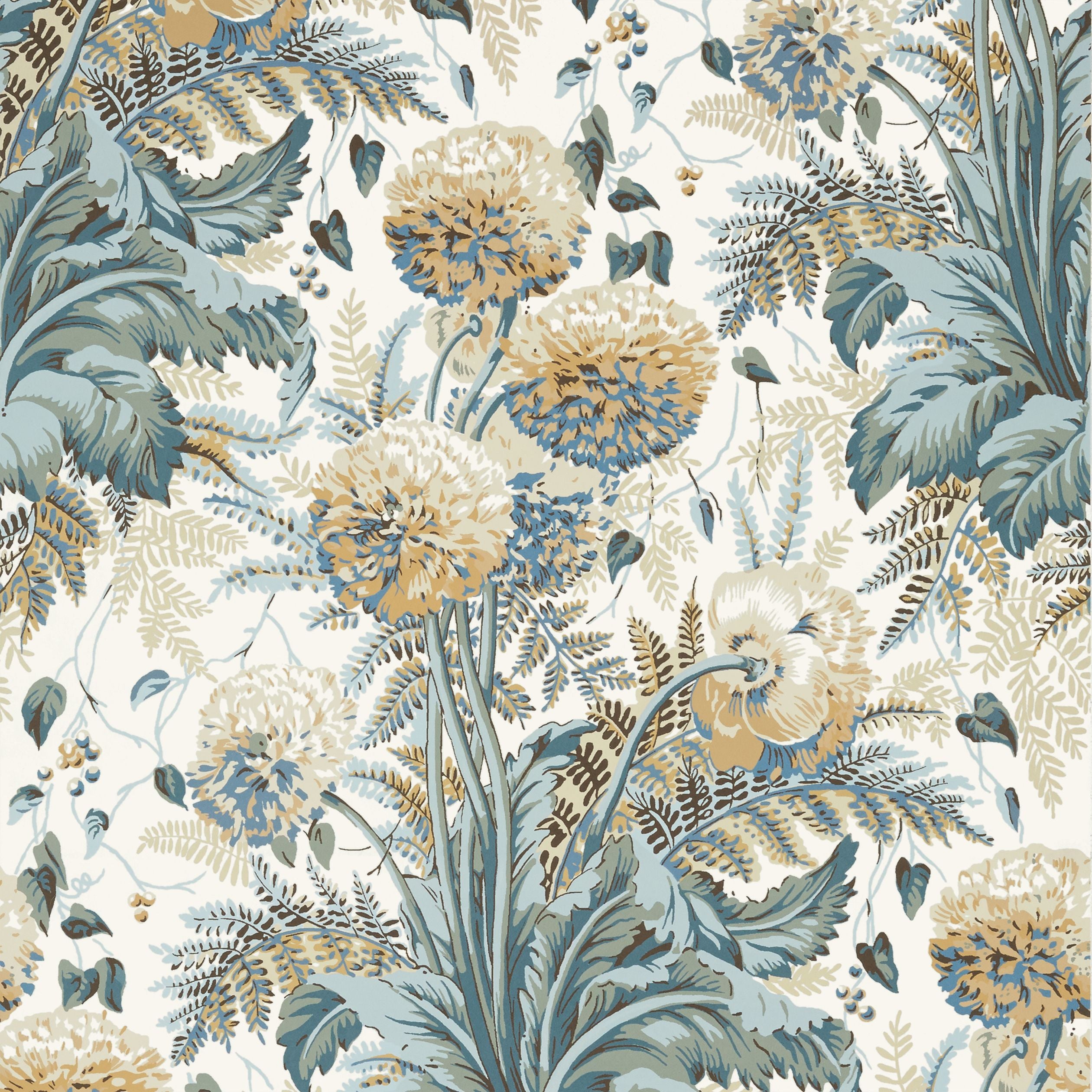 Dahlia Thibaut Wallpaper - Double Roll
