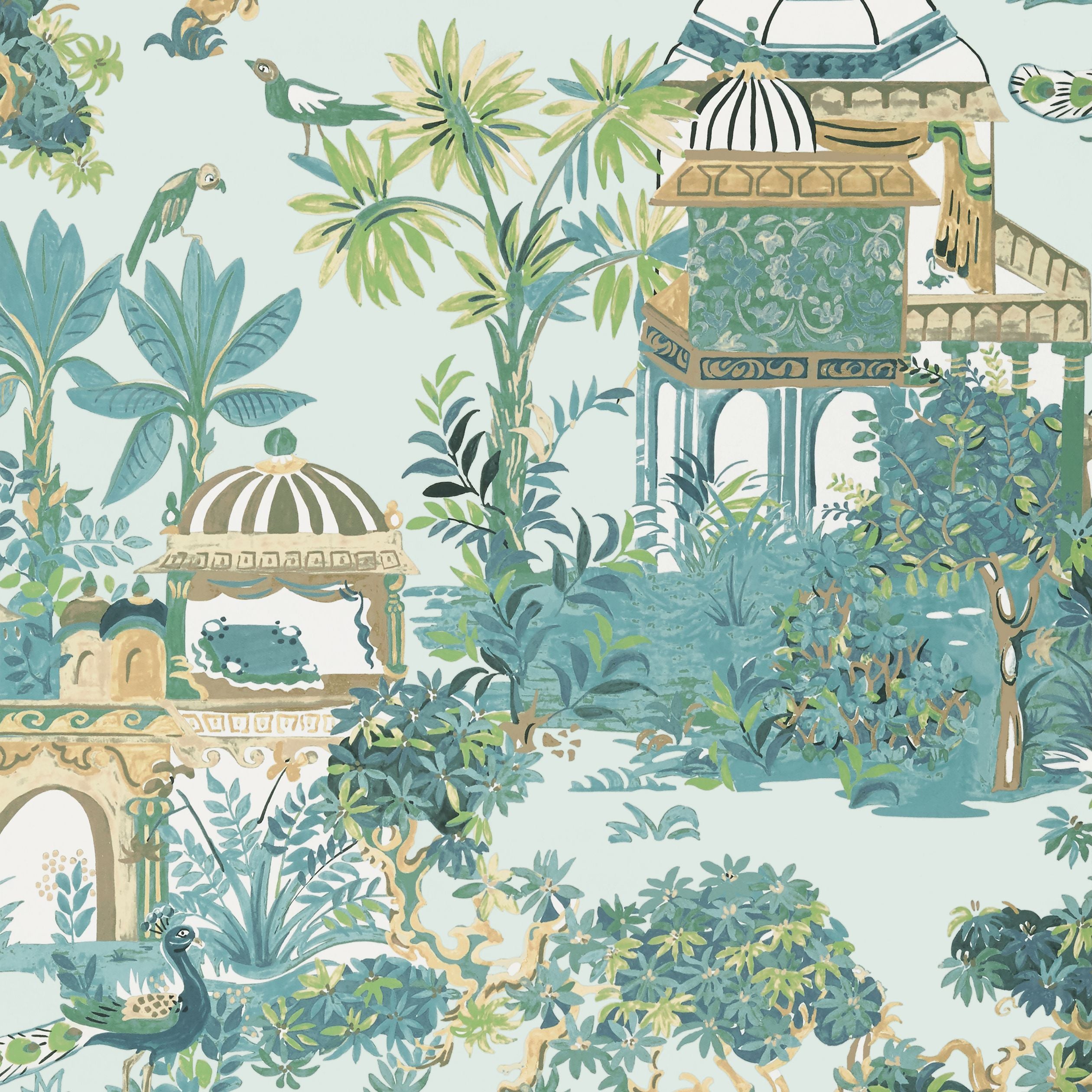 Mystic Garden Thibaut Wallpaper - Double Roll