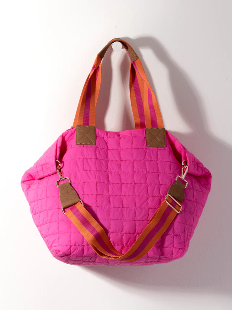 Ezra Travel Tote | Magenta