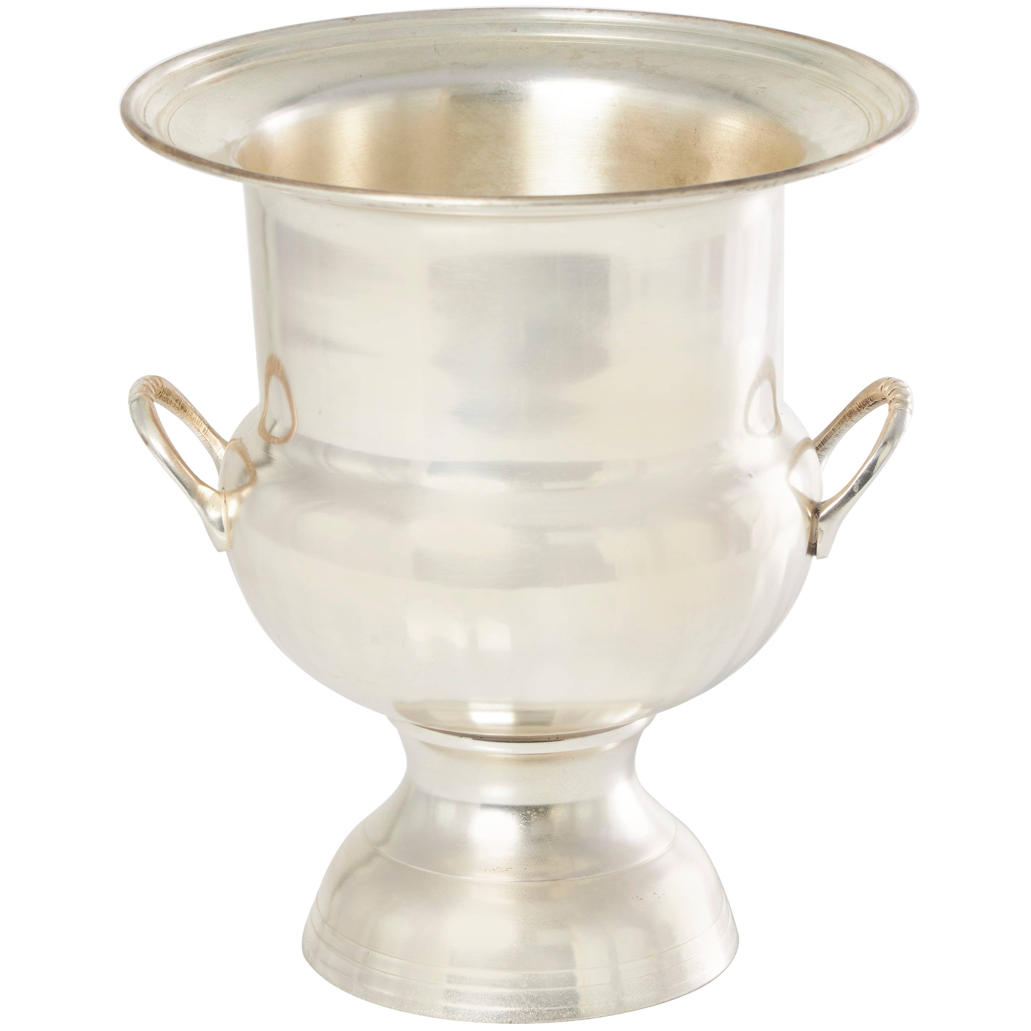 Traditional Silver Metal Ice Bucket