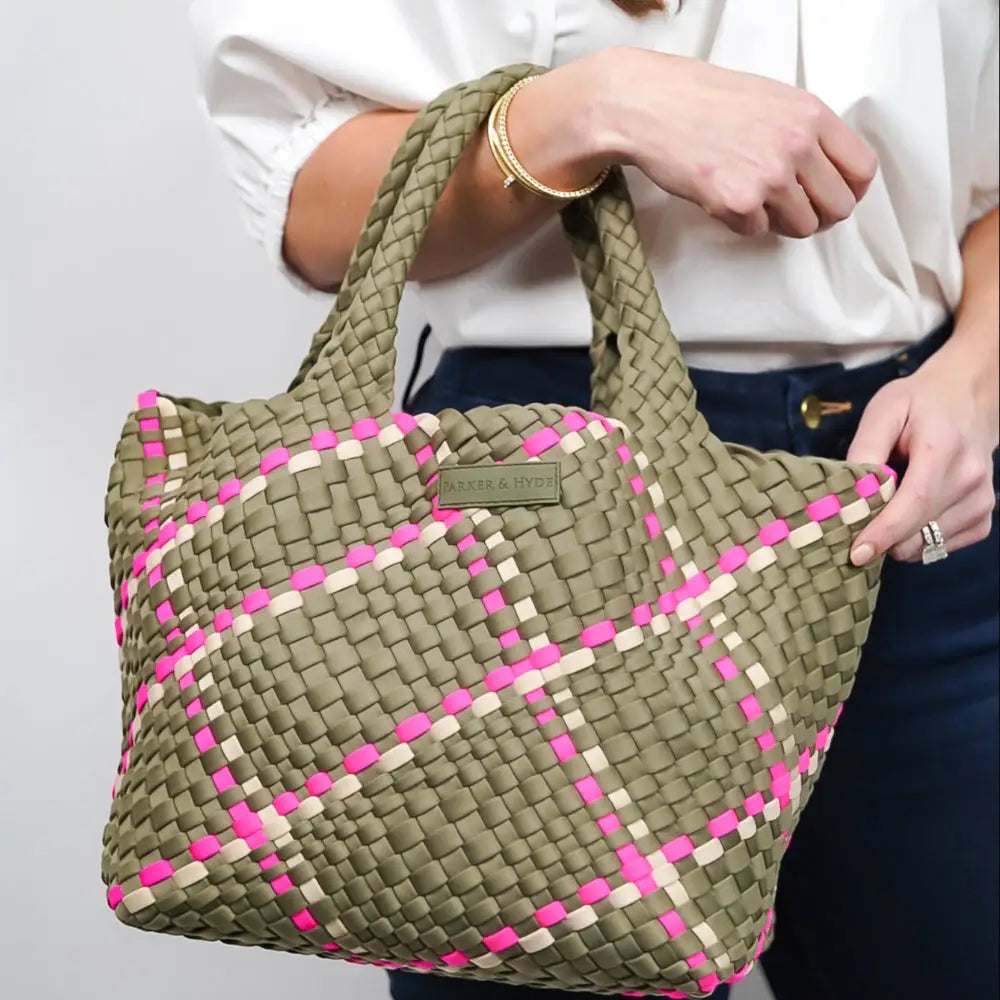 Sage Multi Woven Tote