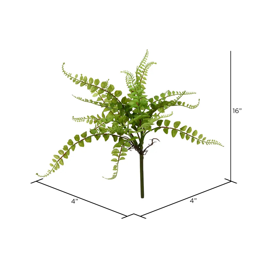 Green Fern Spray | 16"