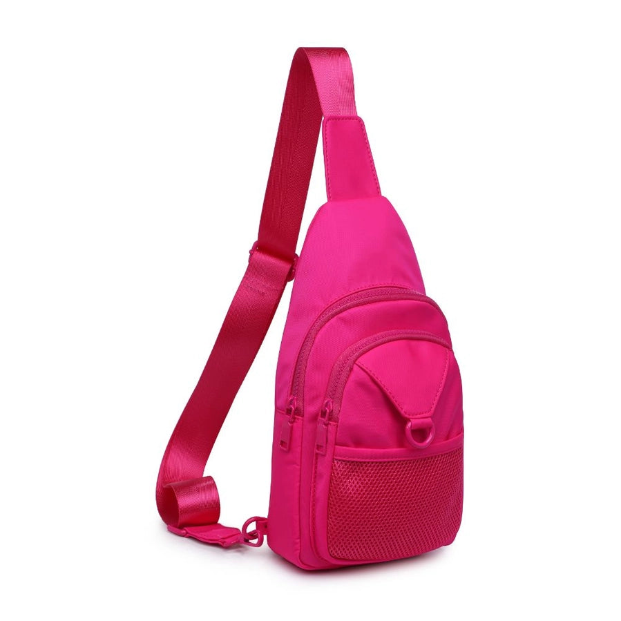 Walker Nylon Sling Backpack | Pink