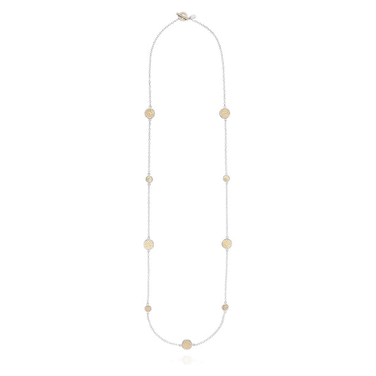 Anna Beck Classic Long Disc Station Necklace