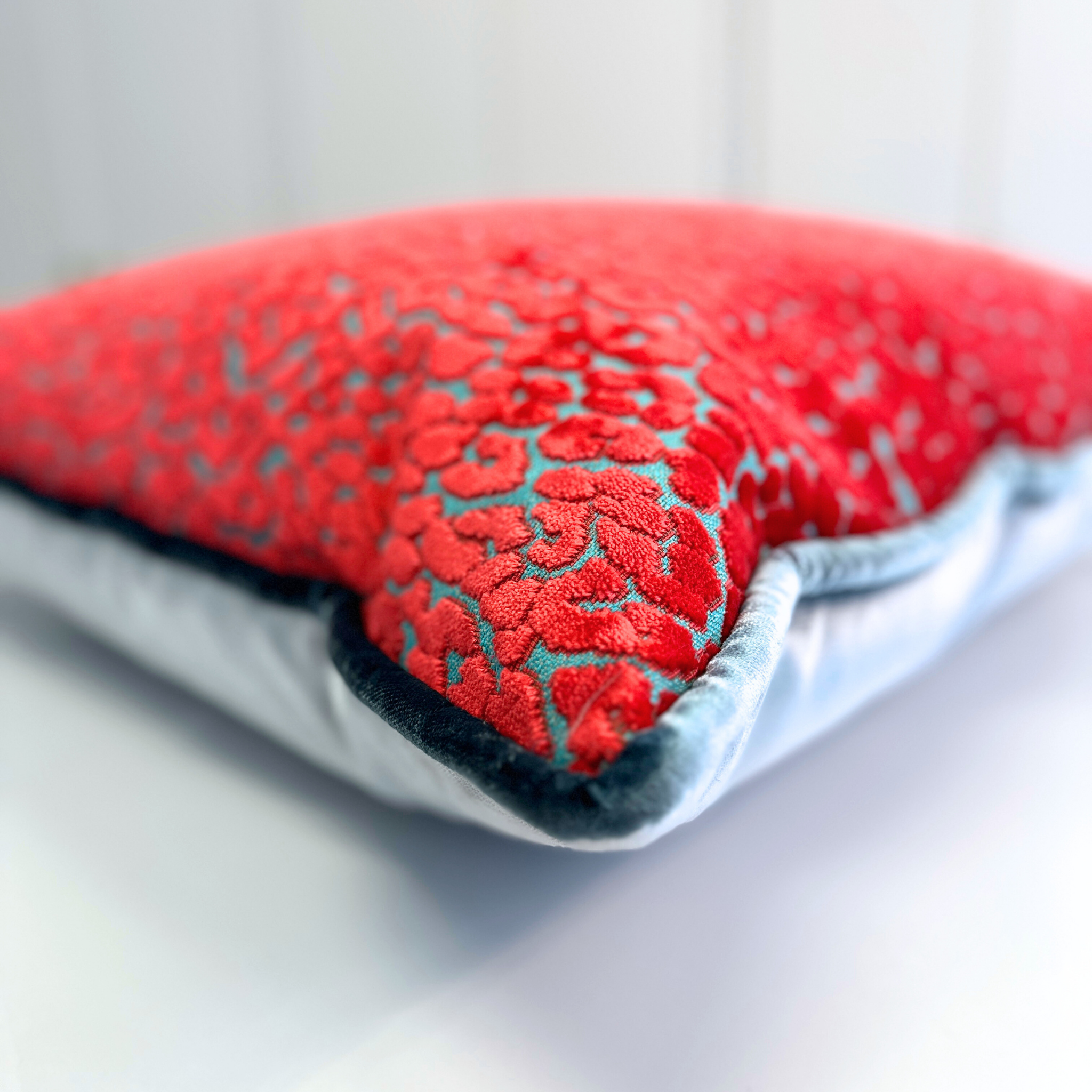 Red Leopard Accent Pillow