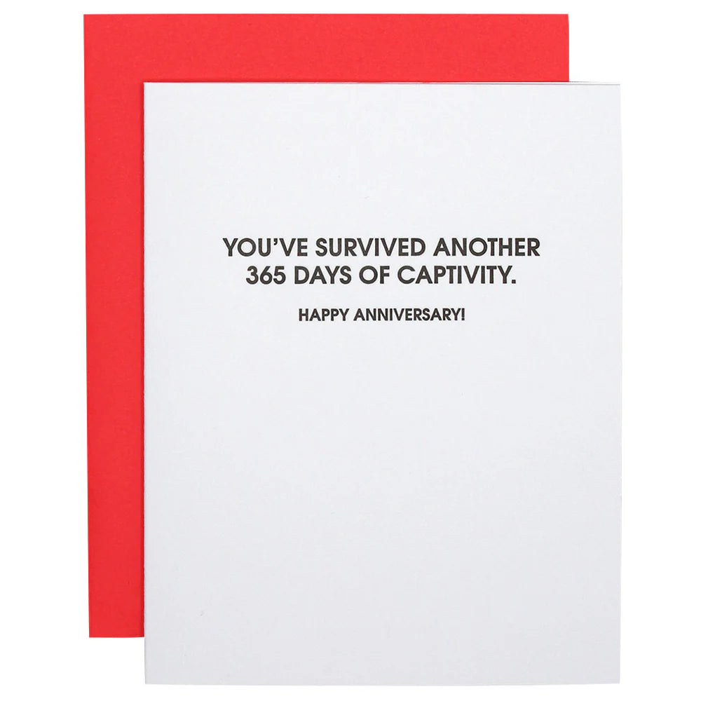 You've Survived Another 365 Days of Captivity Card