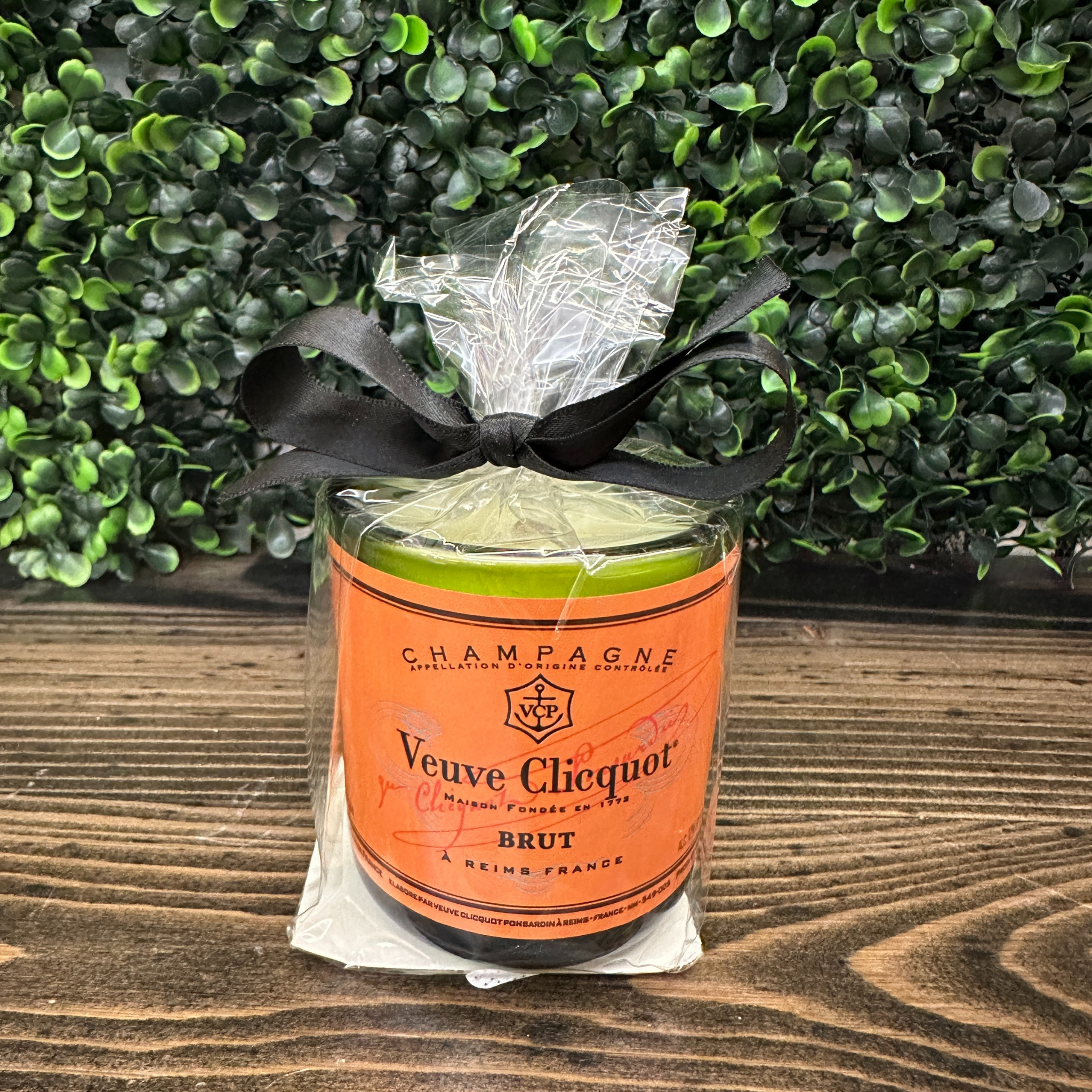 Mini Green Brut Candle | Wrapped | 8oz.