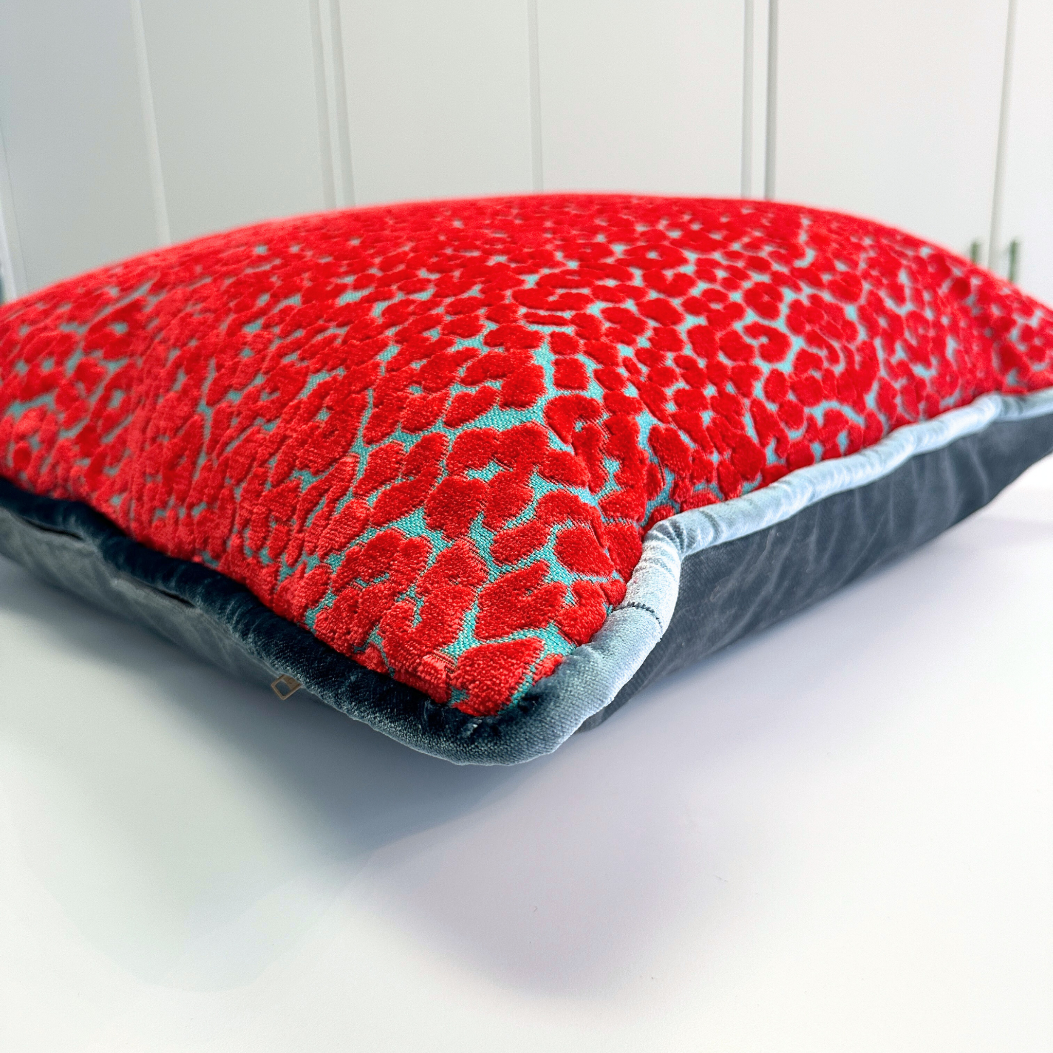 Red Leopard Accent Pillow