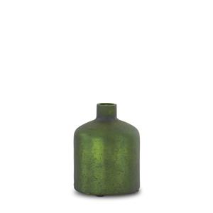 Antique Green Matte Glass Vase (3 Size Options)