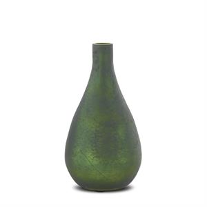 Antique Green Matte Glass Vase (3 Size Options)