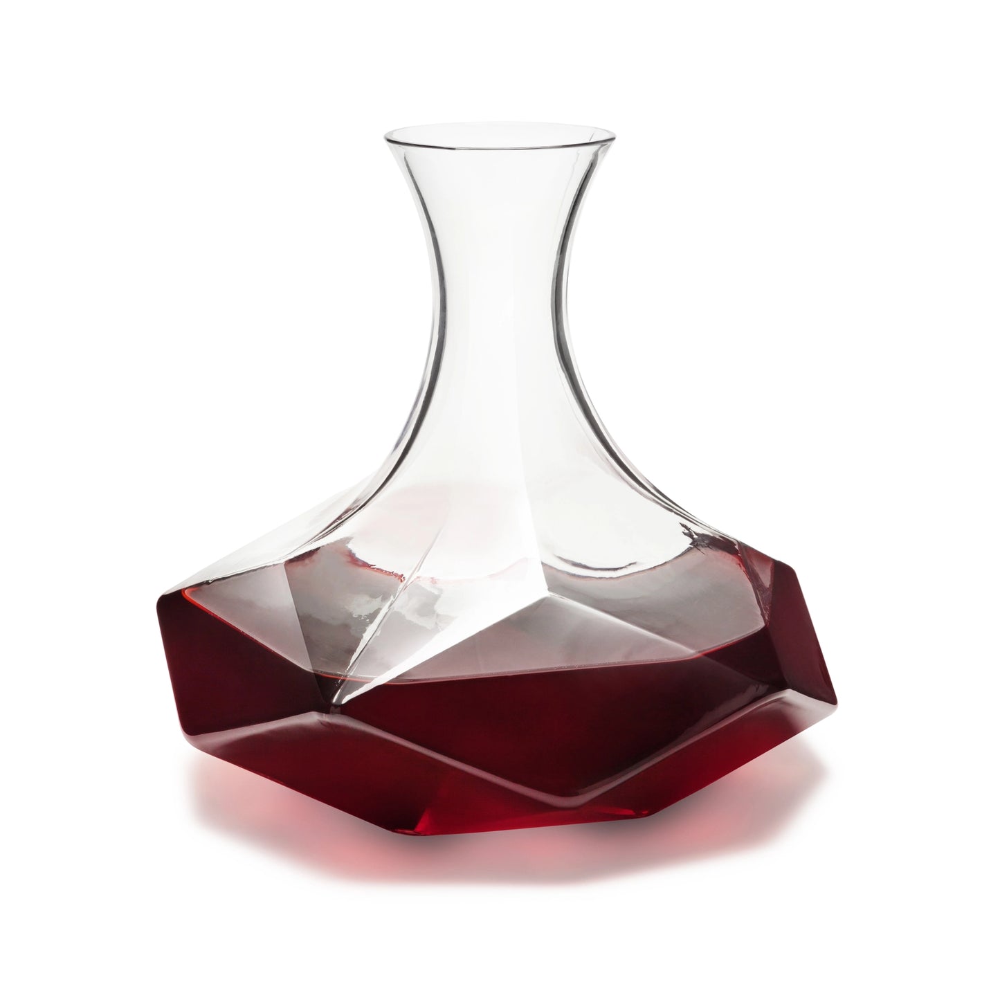 Raye Faceted Lead Free Crystal Decanter