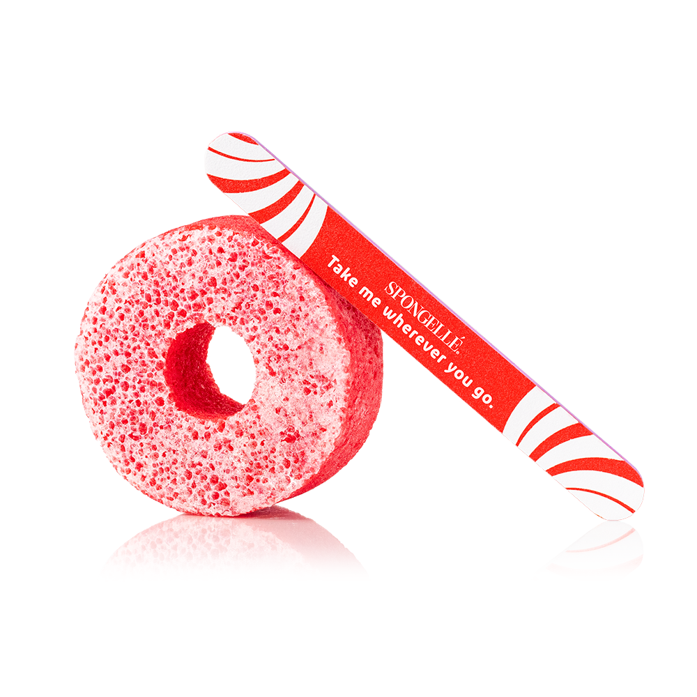 Candy Cane Holiday PediPOP Pedi Buffer & Nail File