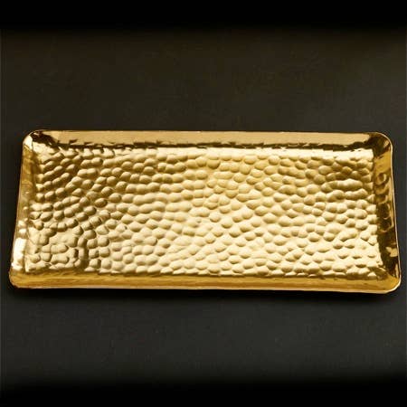 Gold Hammered Tray