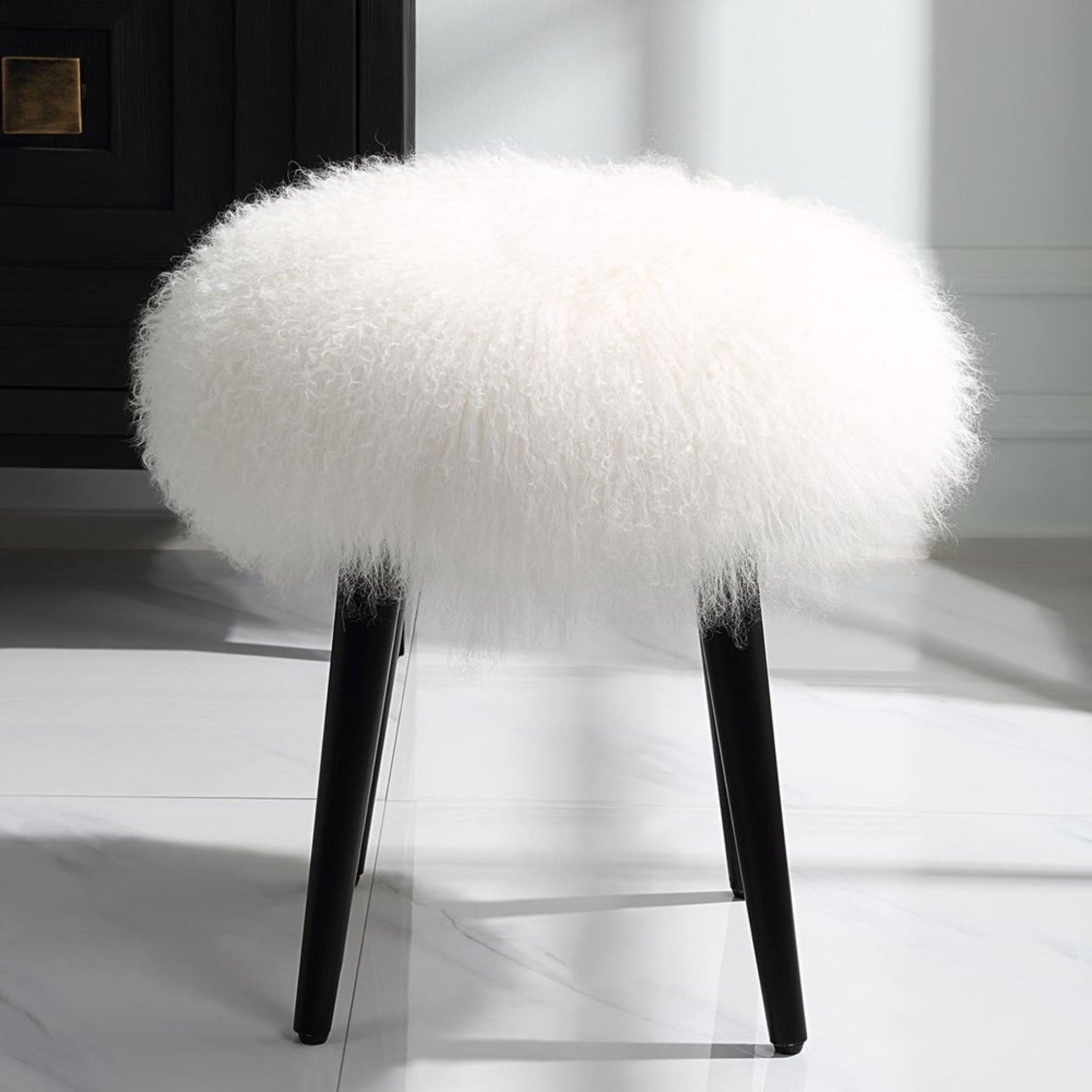 Wooly Accent Stool